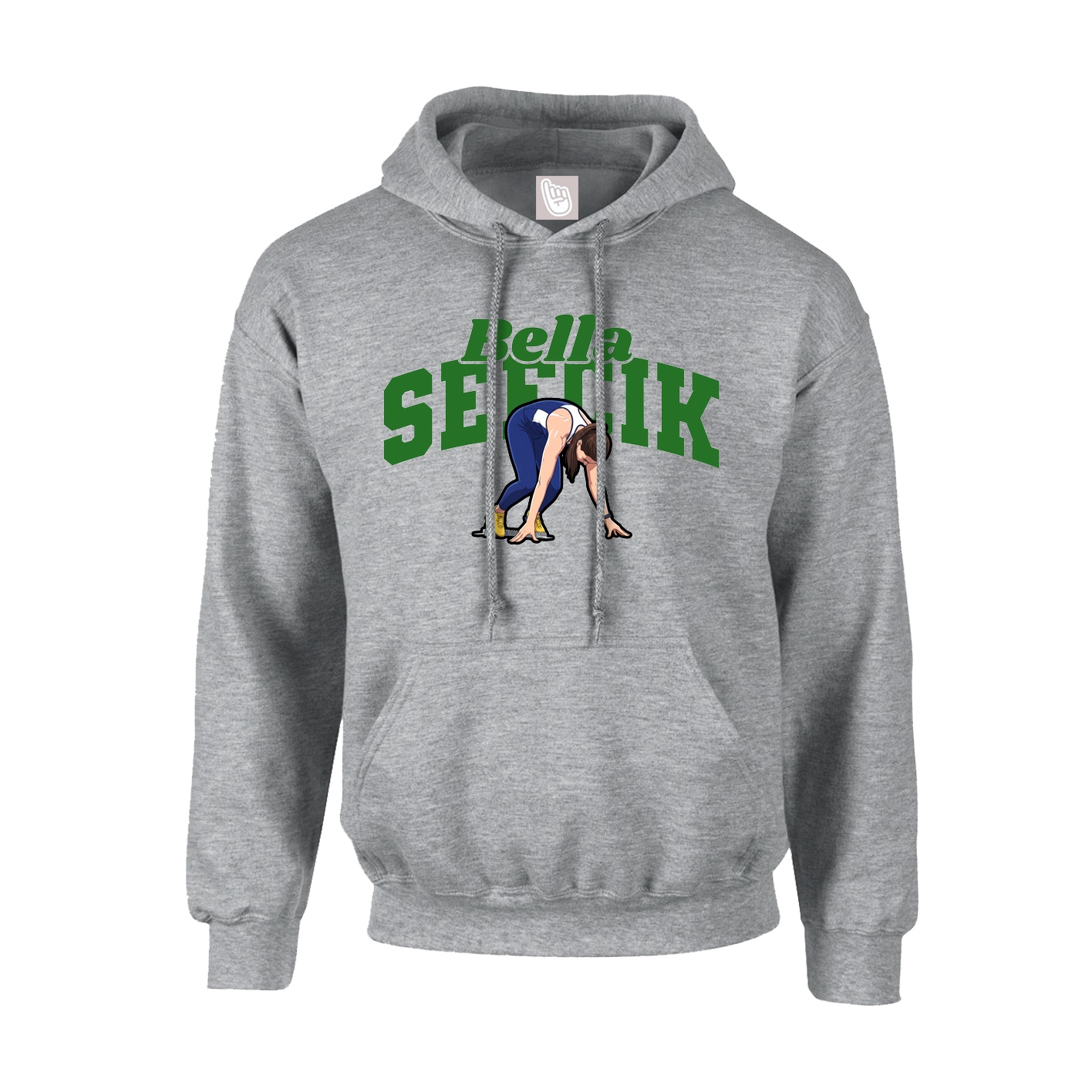 Youth Hoodie — Signature Arch in Grey