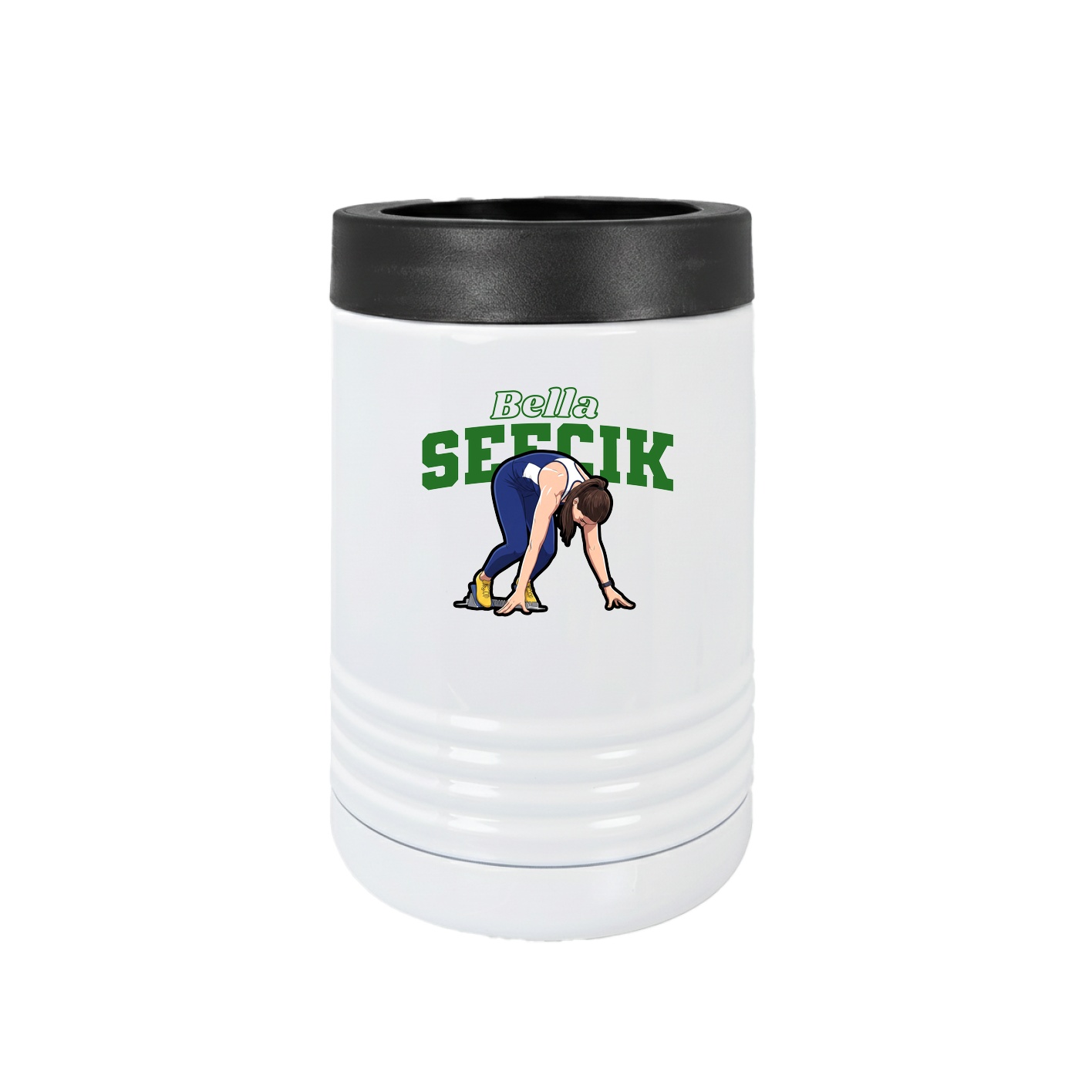 Beverage Holder — Name Arch in White