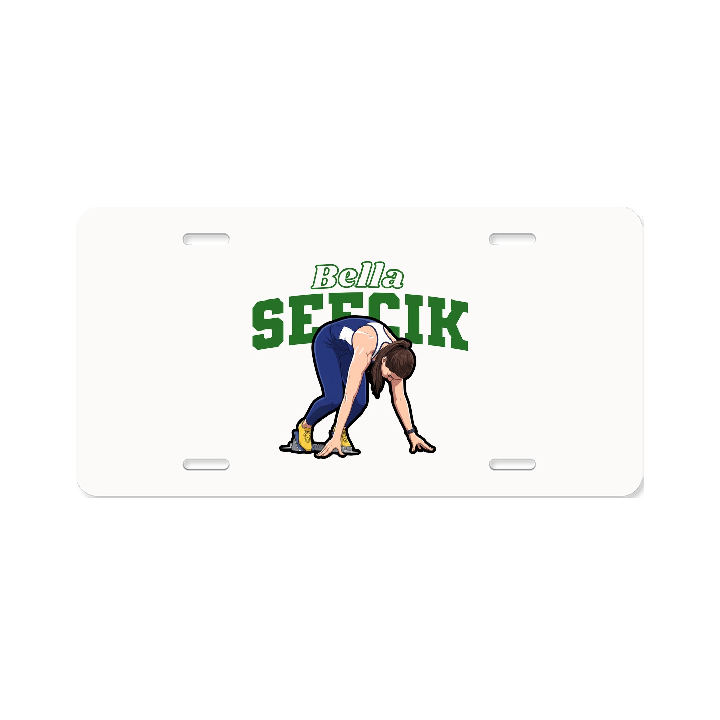 License Plate — Name Arch in Classic