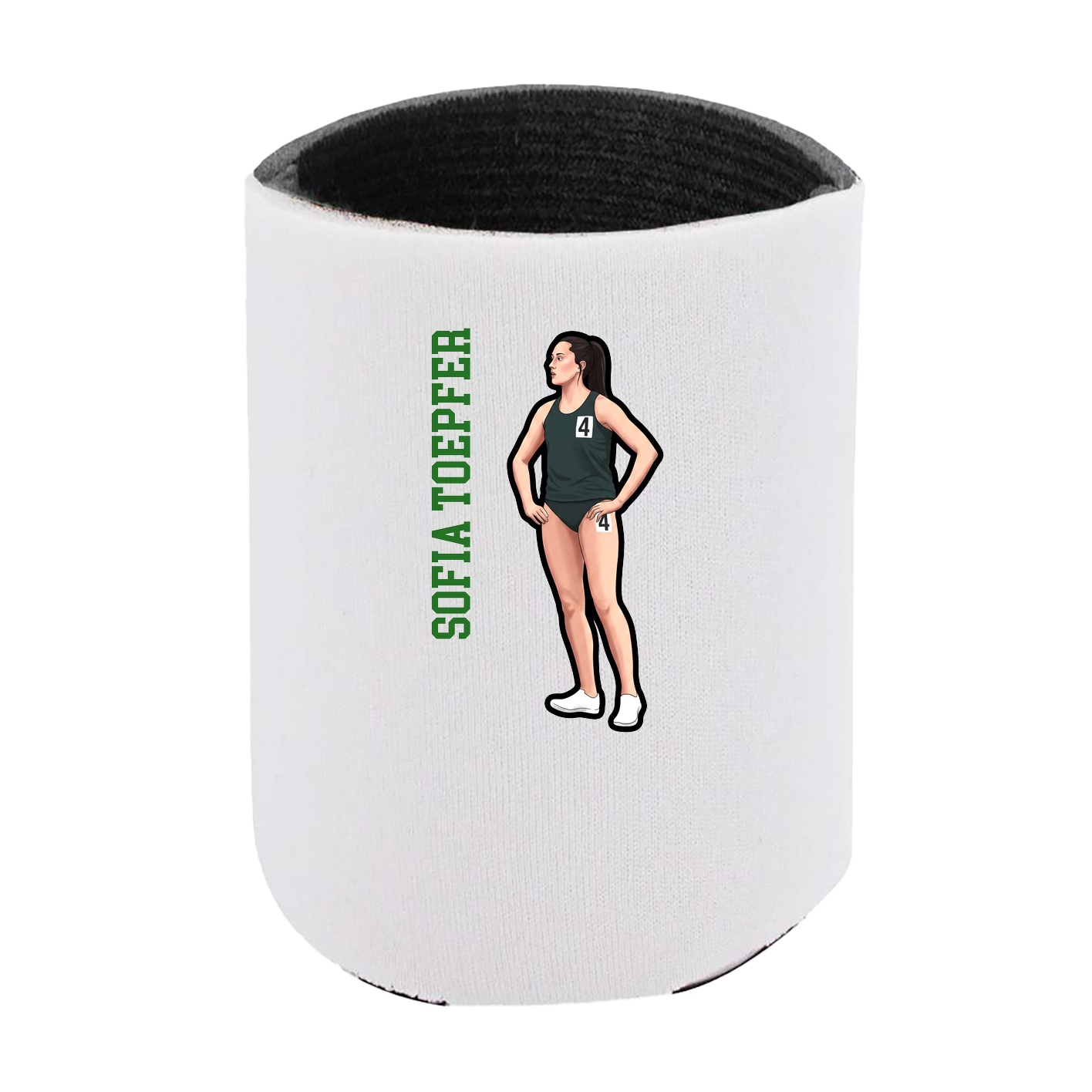 Can Holder — Name Vertical in White