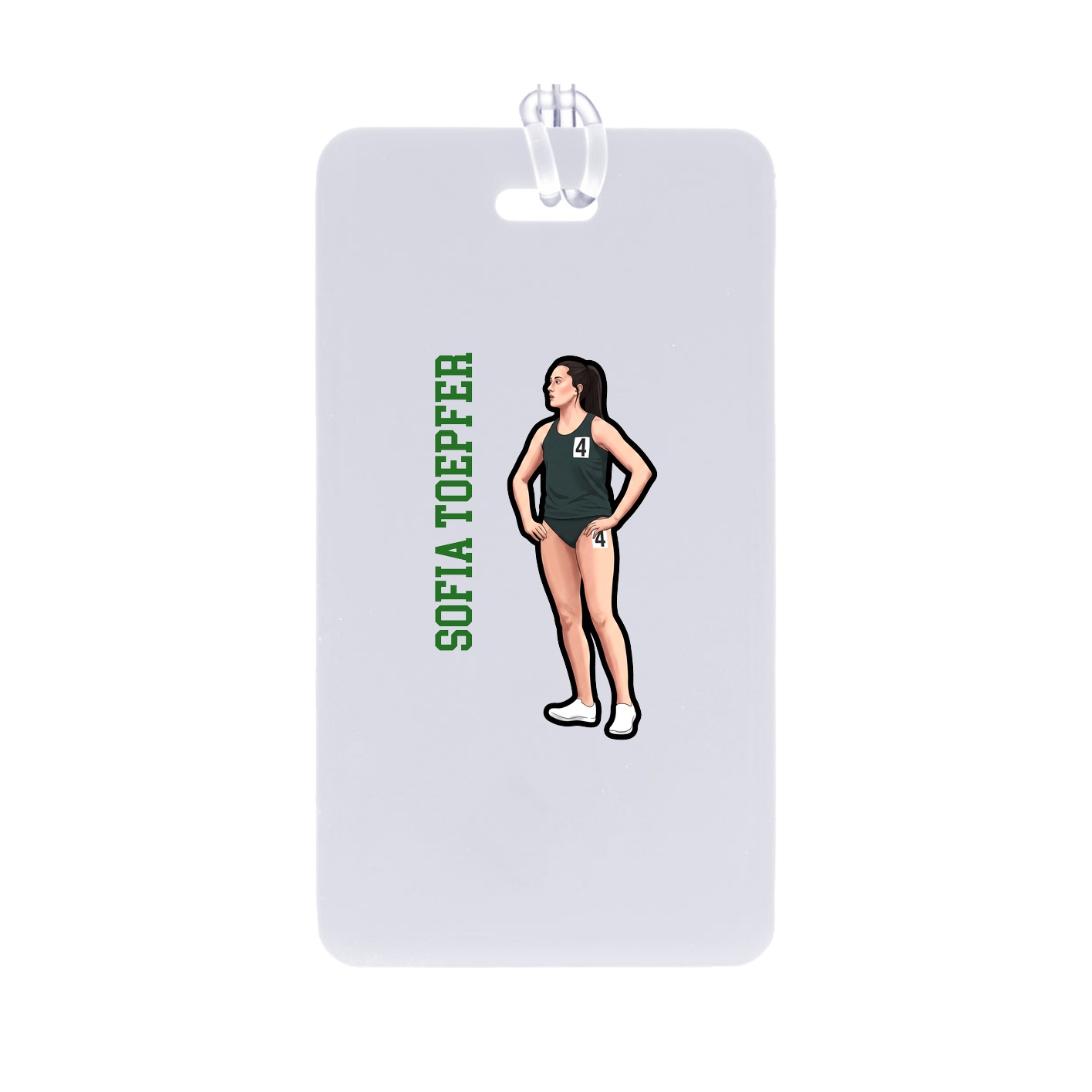 Bag Tag — Name Vertical in Classic