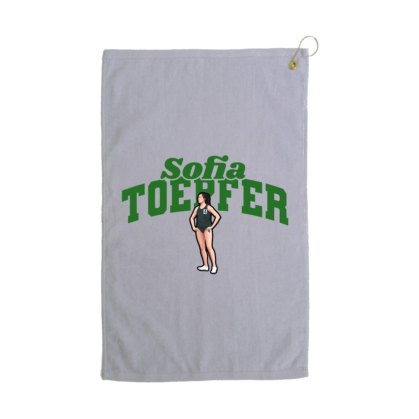 Golf Towel — Signature Arch in Grey
