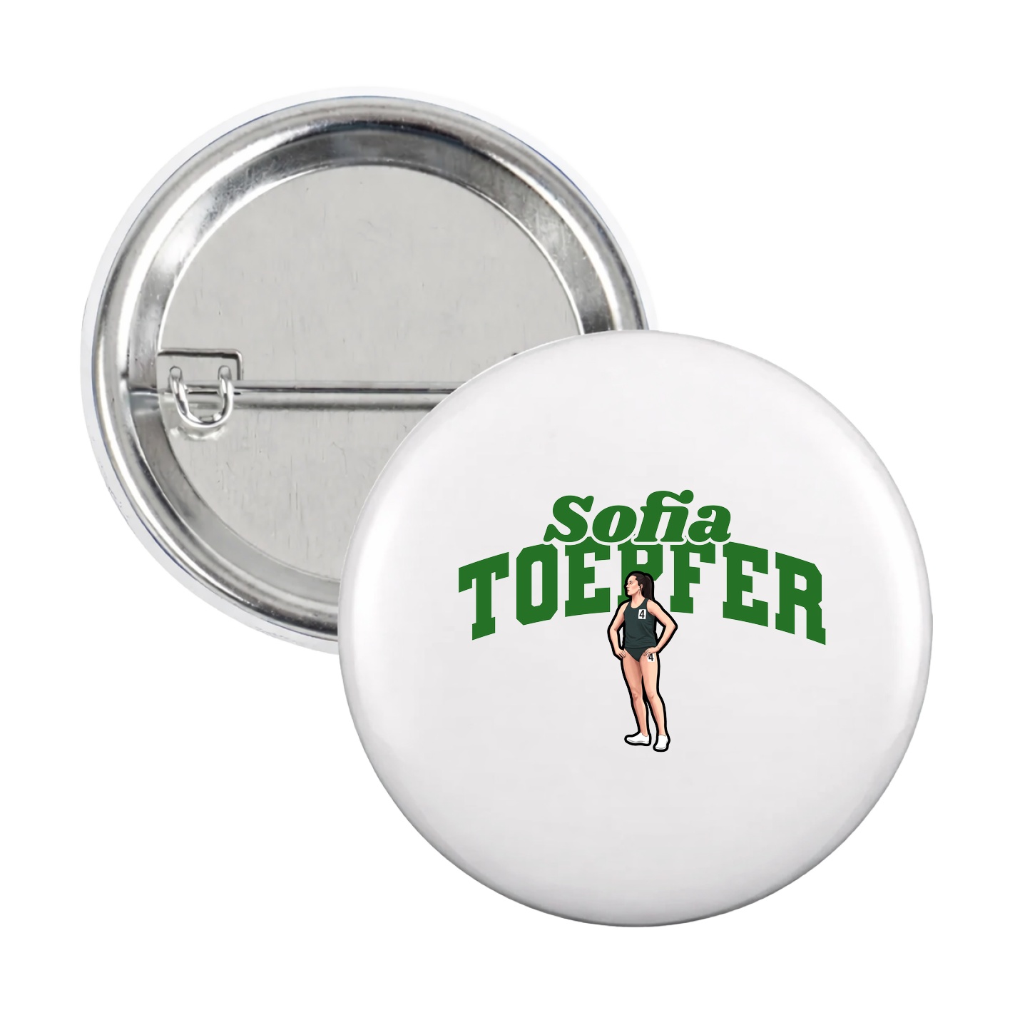Game Day Button — Signature Arch in White