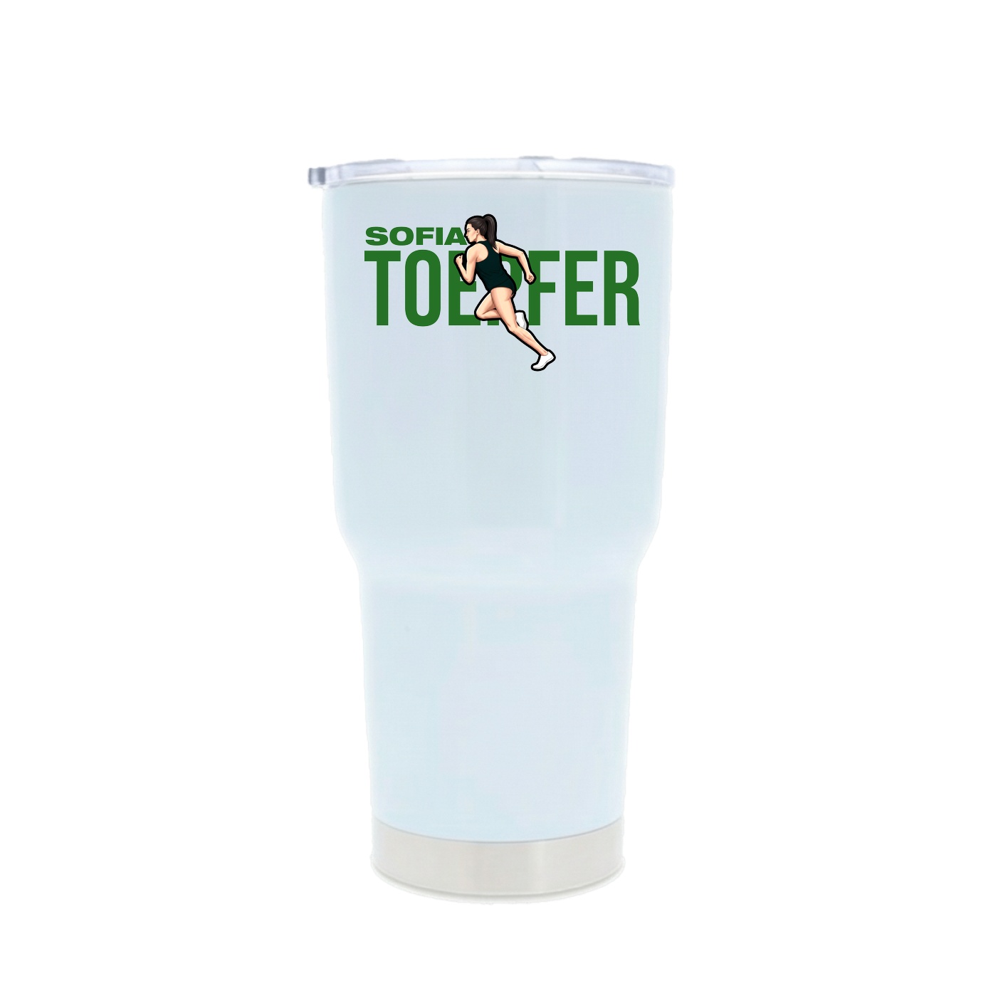 30oz Stainless Steel Tumbler — Player Name in White