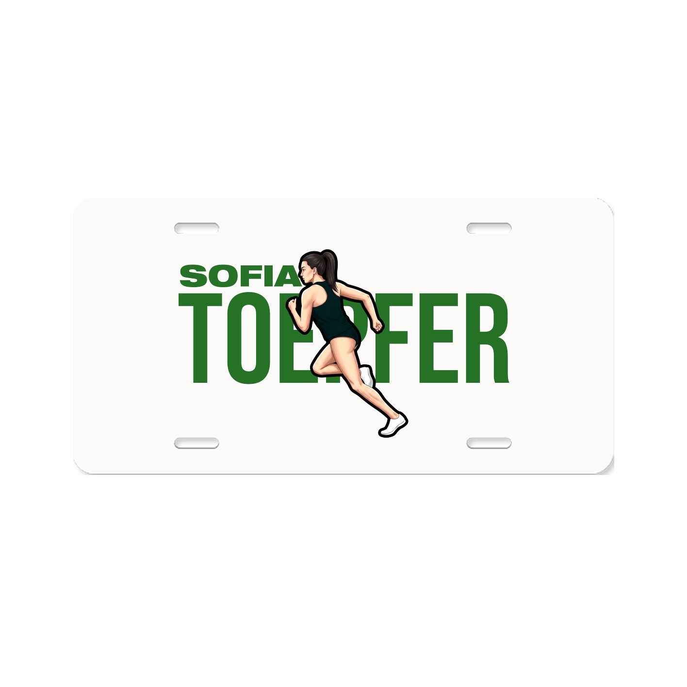 License Plate — Player Name in Classic