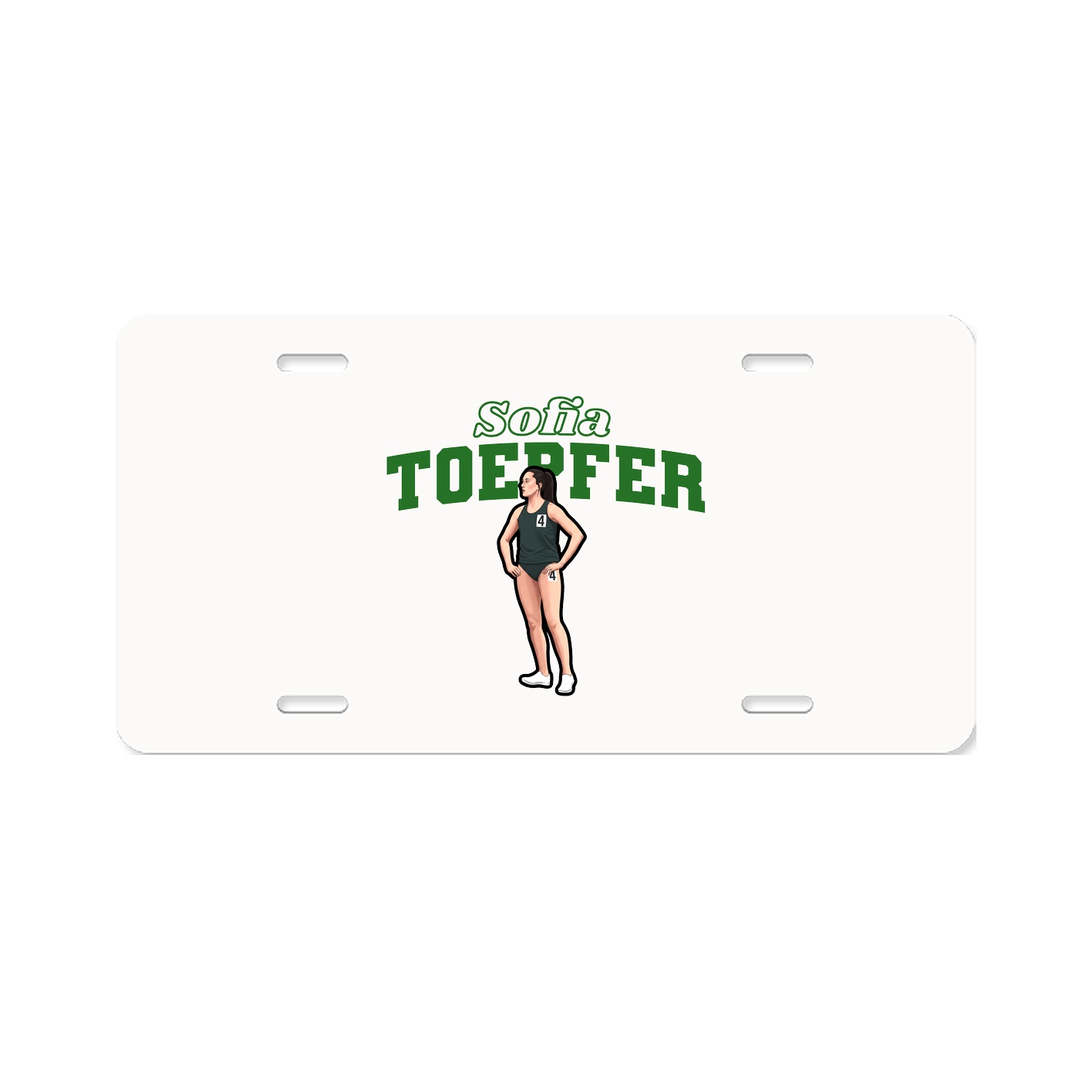 License Plate — Name Arch in Classic