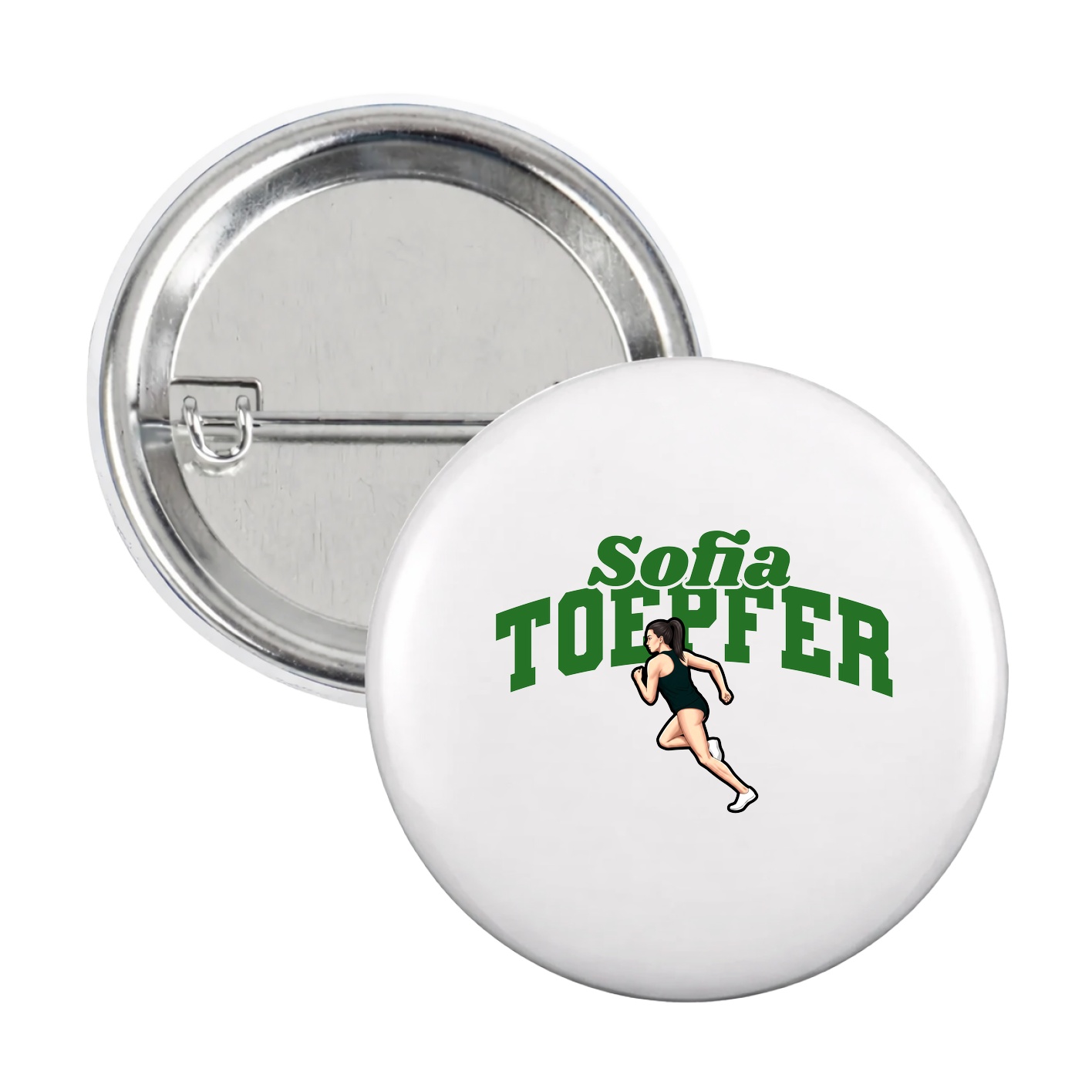 Game Day Button — Signature Arch in White