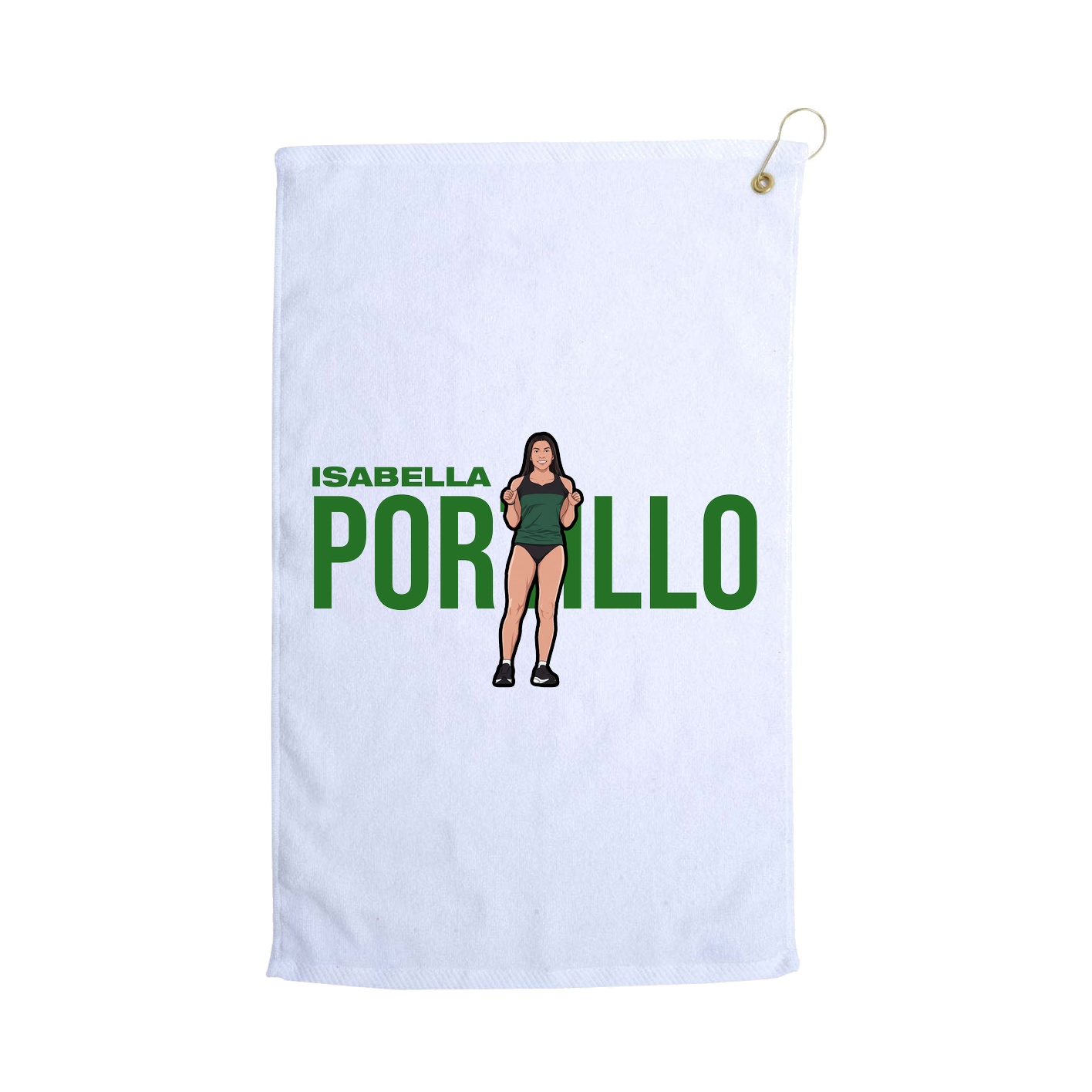 Golf Towel — Player Name in White