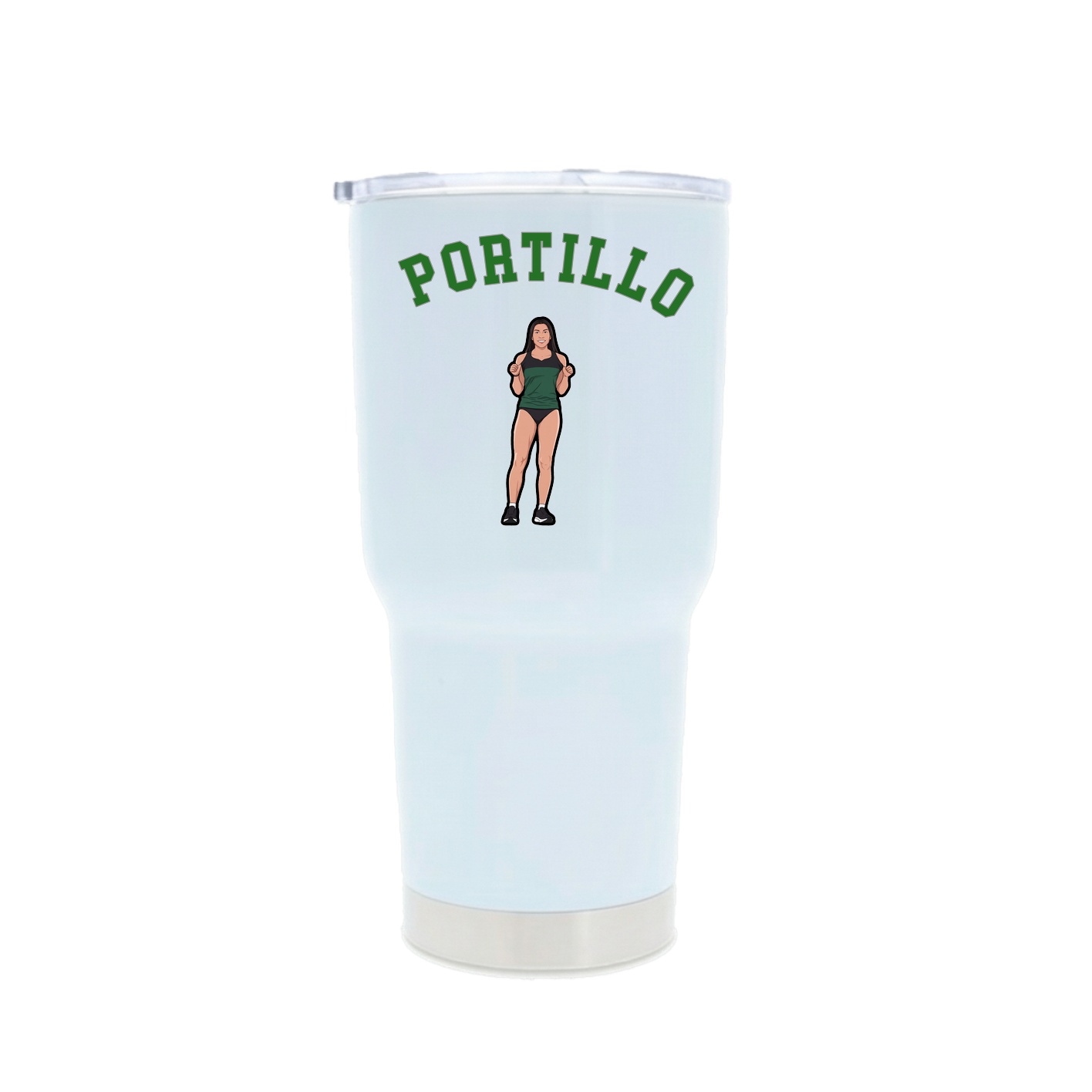 30oz Stainless Steel Tumbler — Shirsey Arch in White