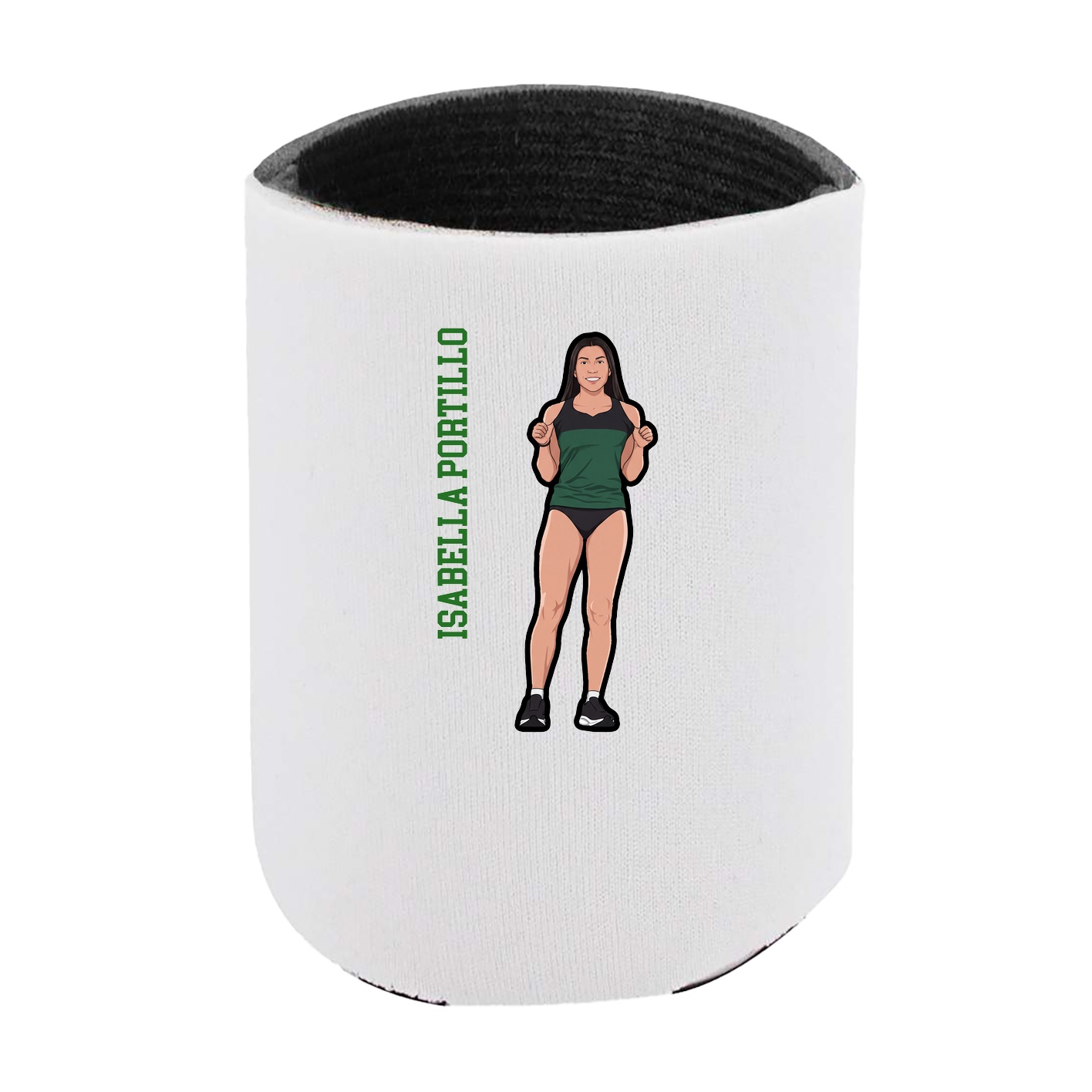 Can Holder — Name Vertical in White