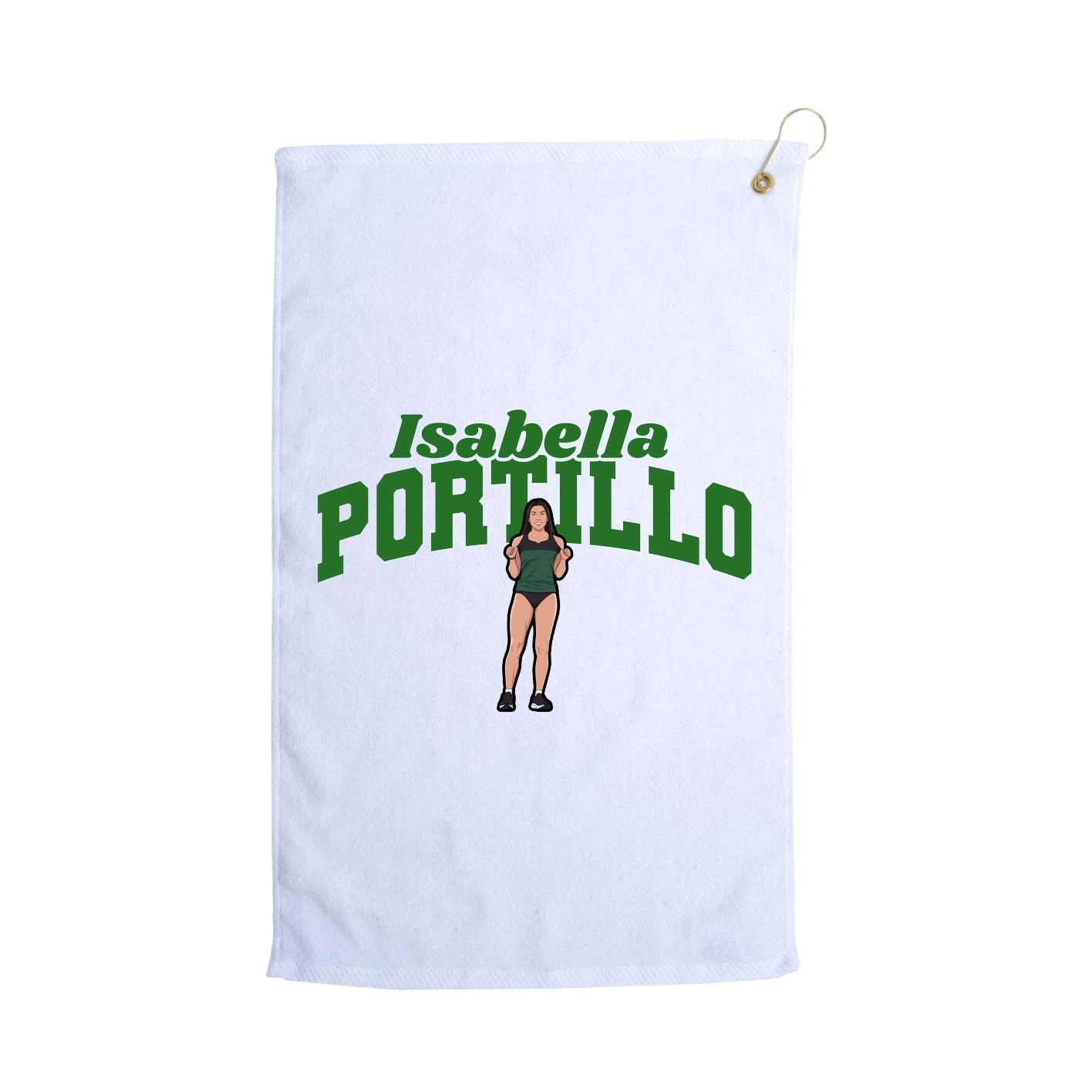 Golf Towel — Signature Arch in White