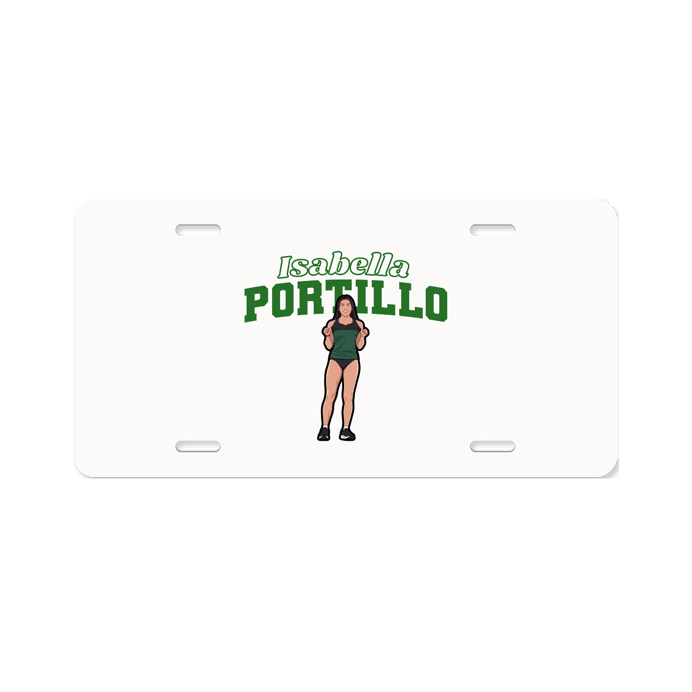 License Plate — Name Arch in Classic