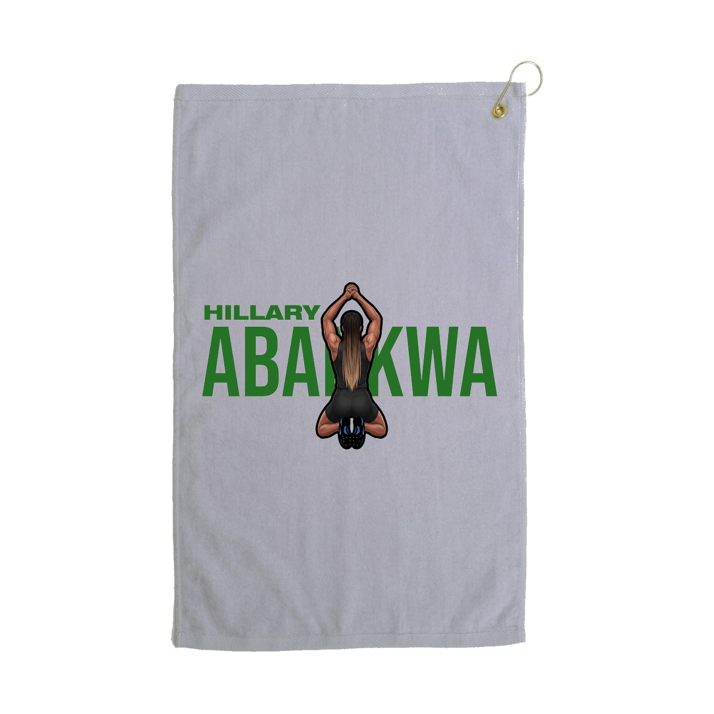 Golf Towel — Player Name in Grey