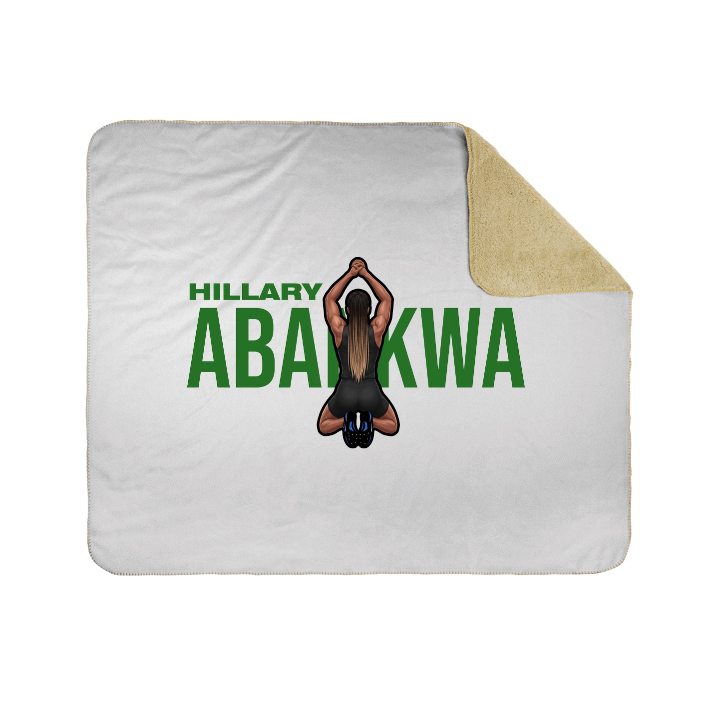 Throw Blanket — Player Name in White