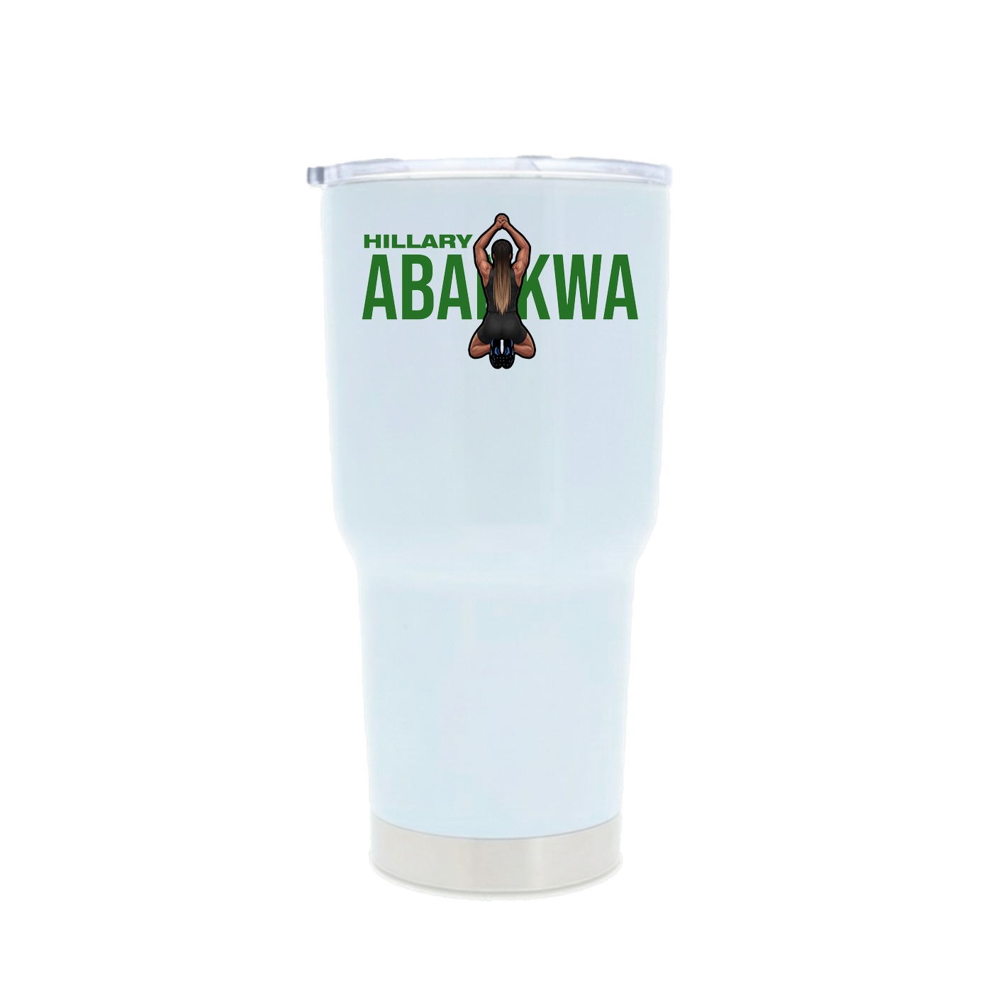 30oz Stainless Steel Tumbler — Player Name in White