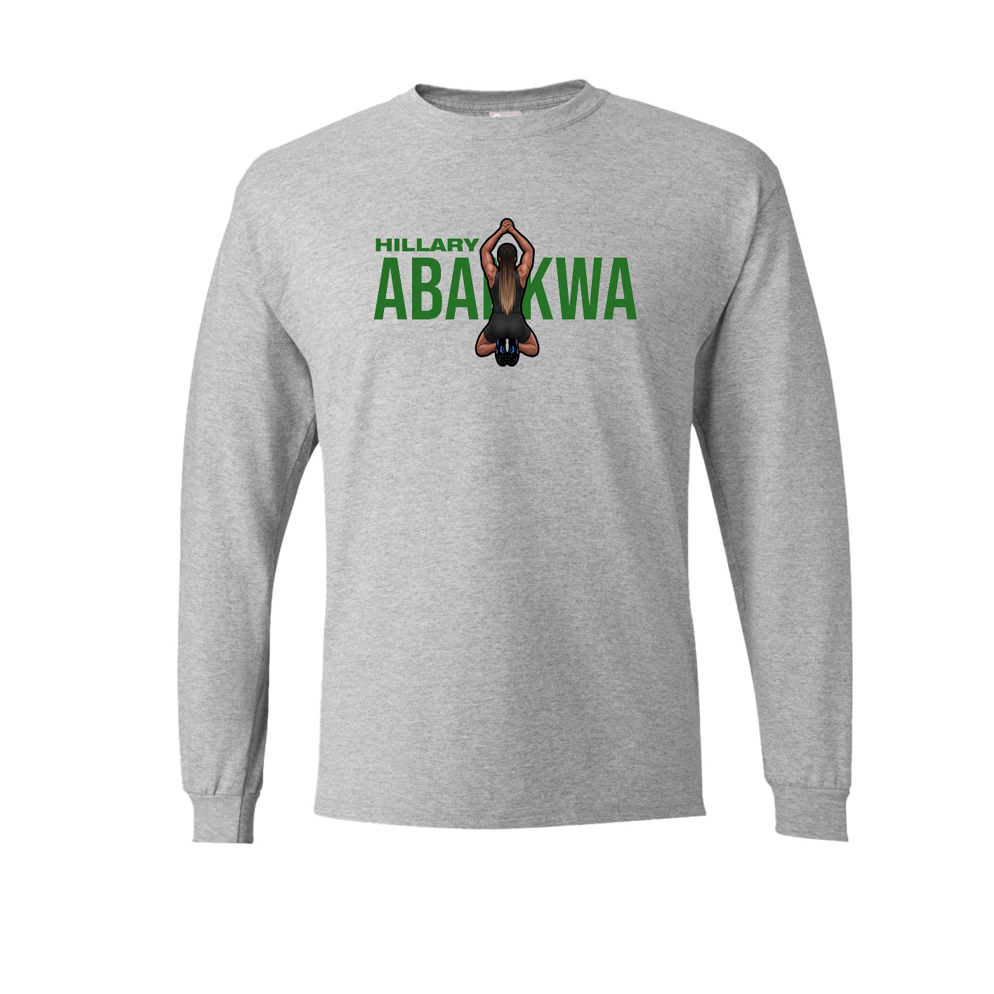 Long Sleeve Tee — Player Name in Grey
