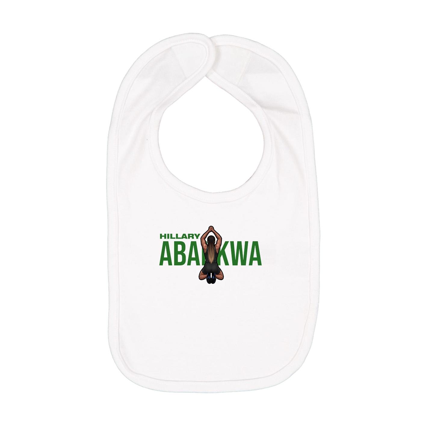 Infant Bib — Player Name in White