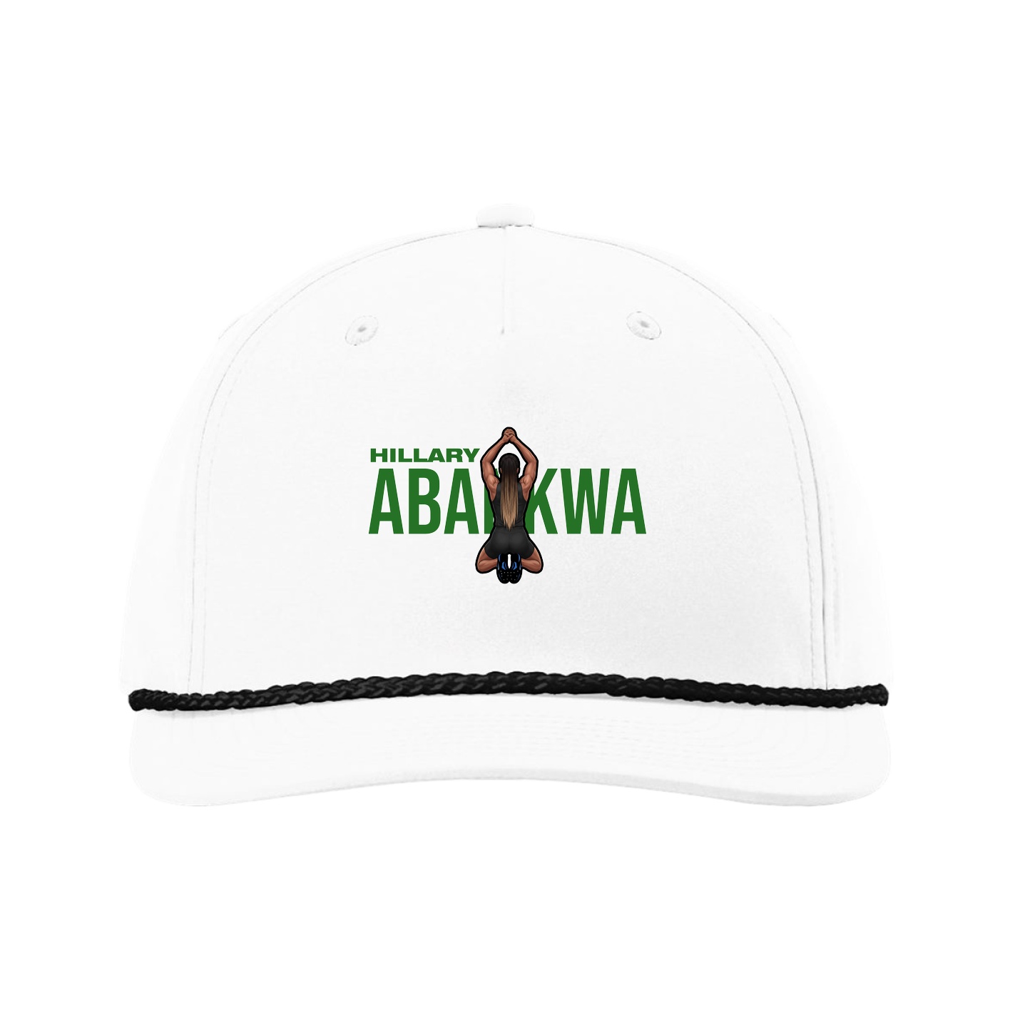 Five-Panel Classic Rope Cap — Player Name in White