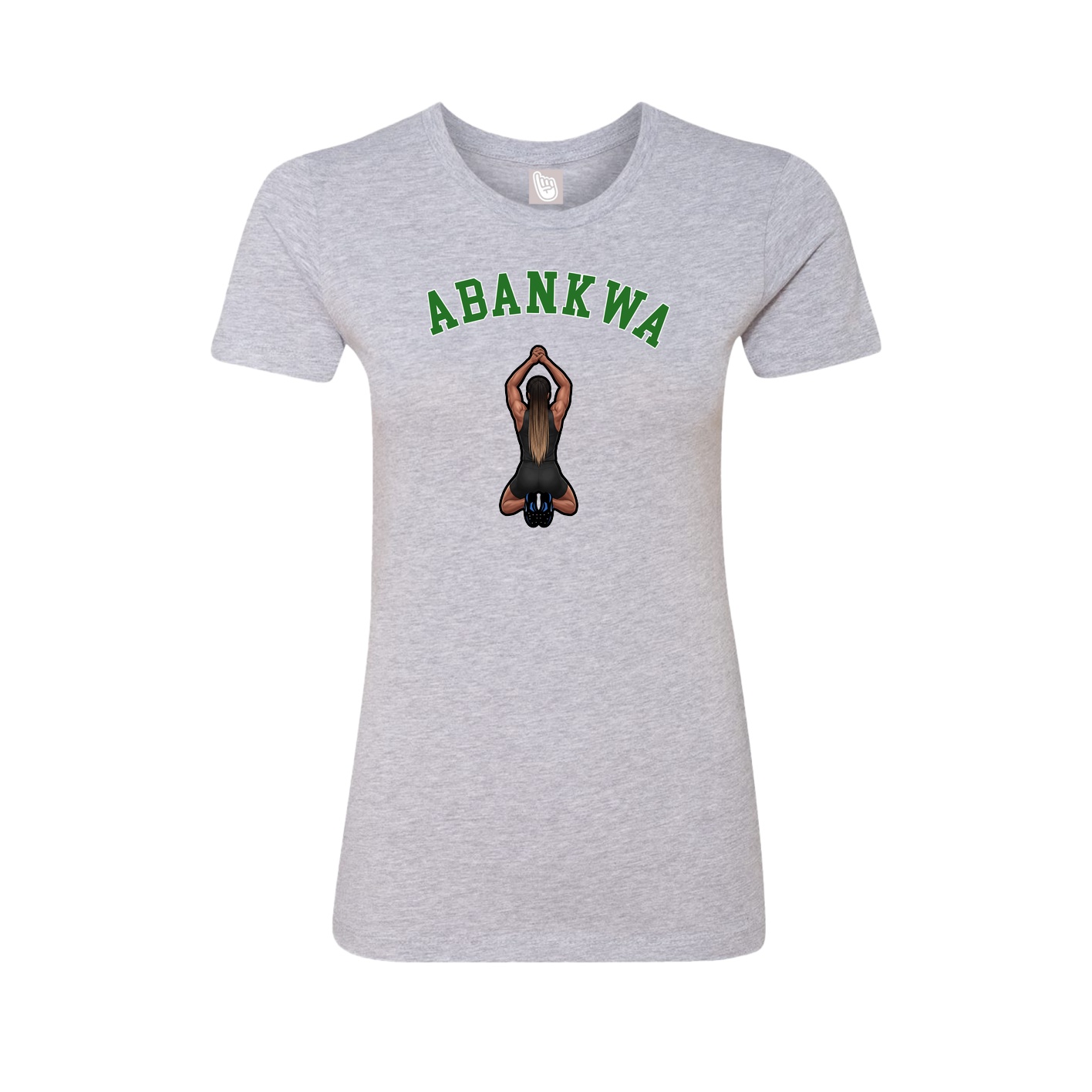 Fitted Women's Tee — Shirsey Arch in Grey
