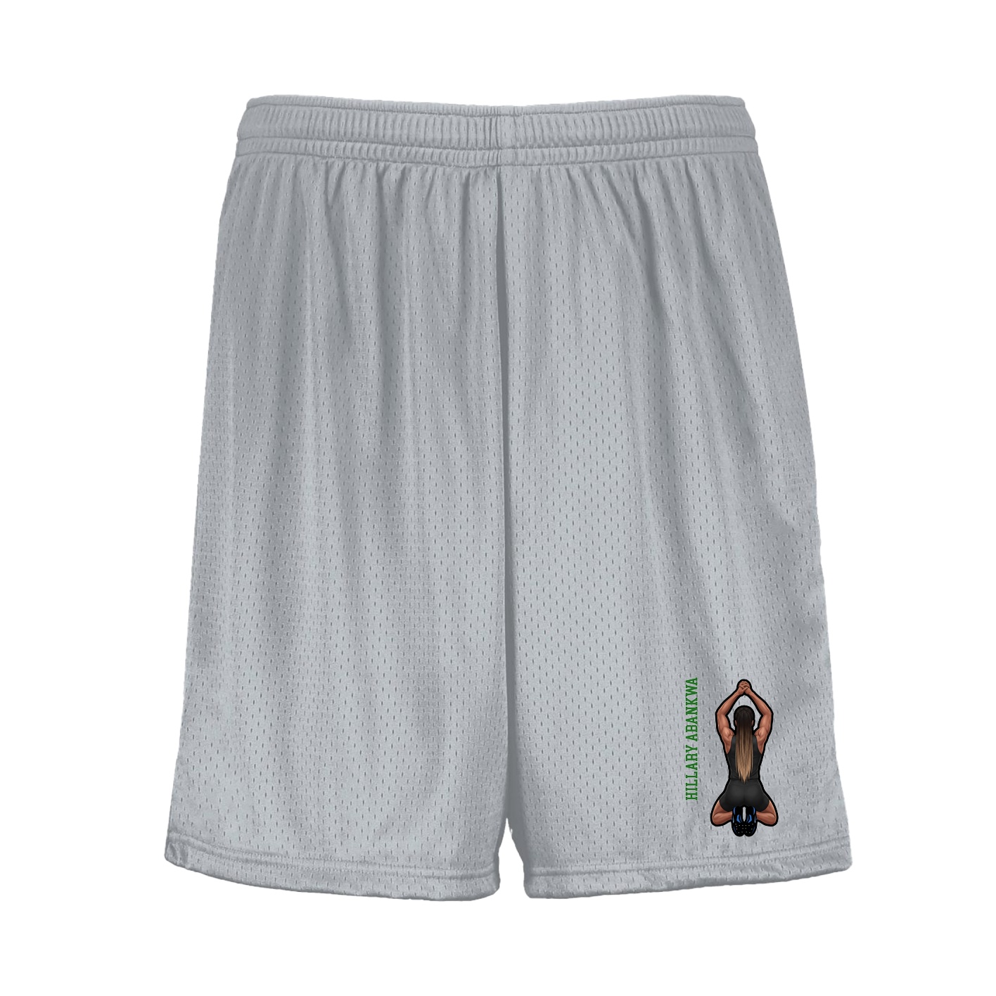 Shorts — Name Vertical in Silver