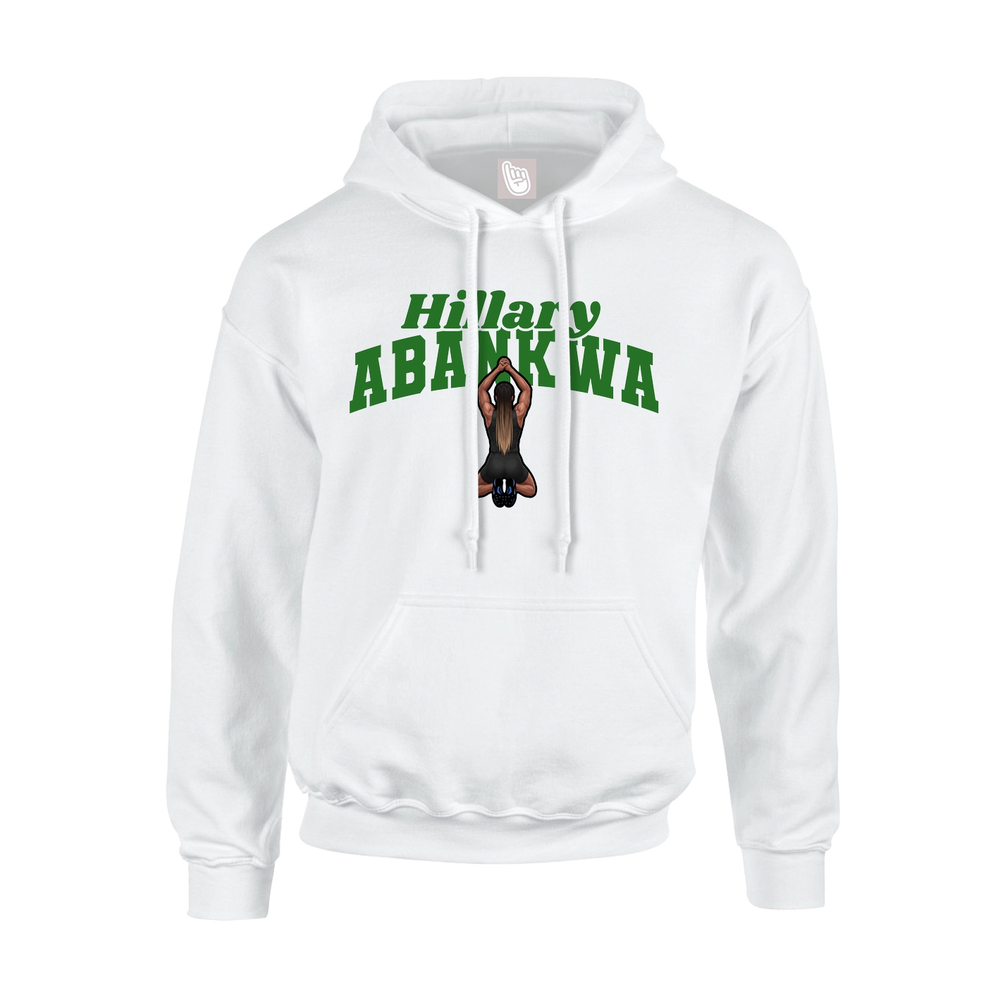 Hoodie — Signature Arch in White