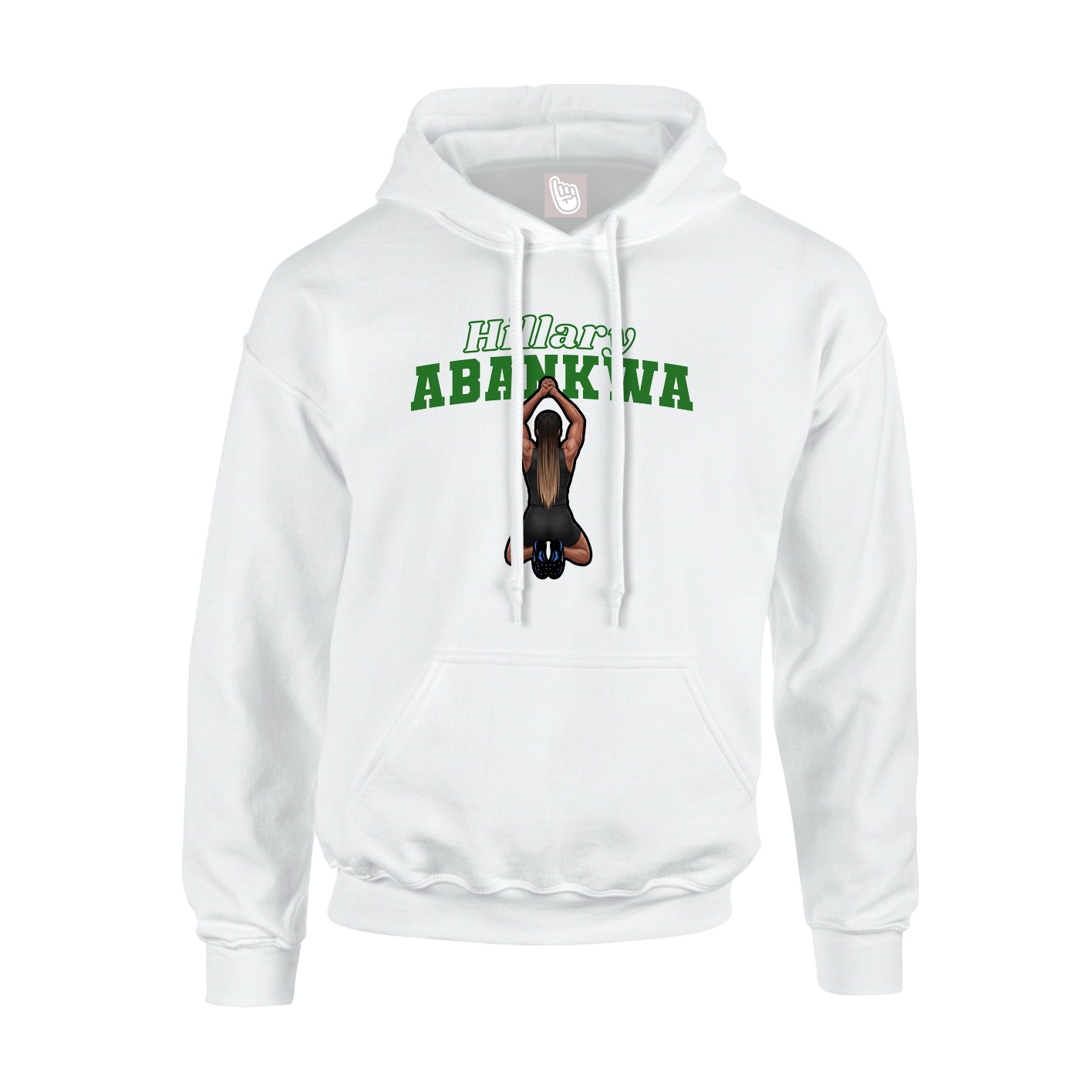 Hoodie — Name Arch in White
