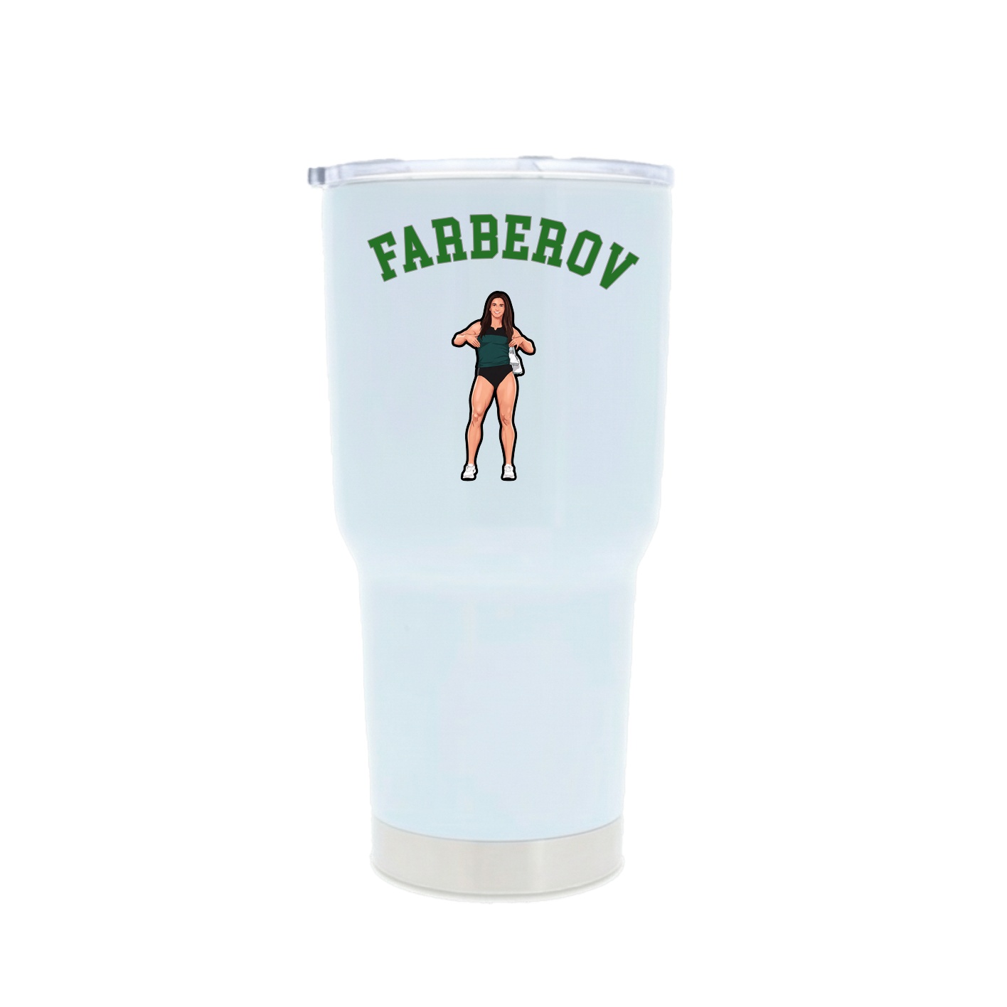 30oz Stainless Steel Tumbler — Shirsey Arch in White