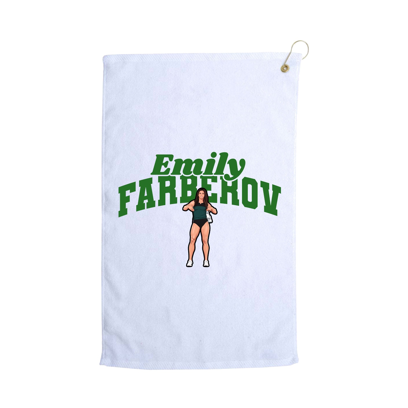 Golf Towel — Signature Arch in White