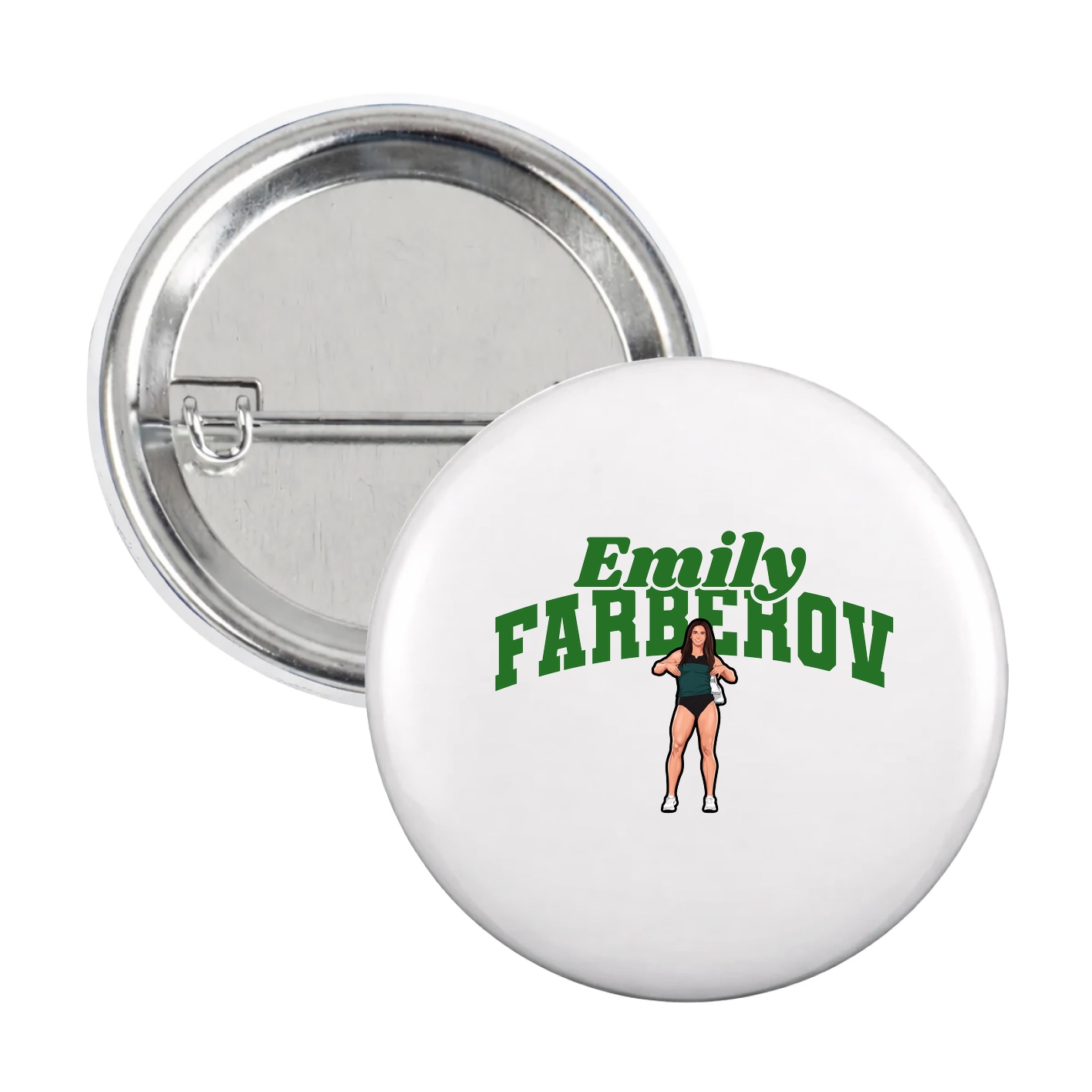 Game Day Button — Signature Arch in White