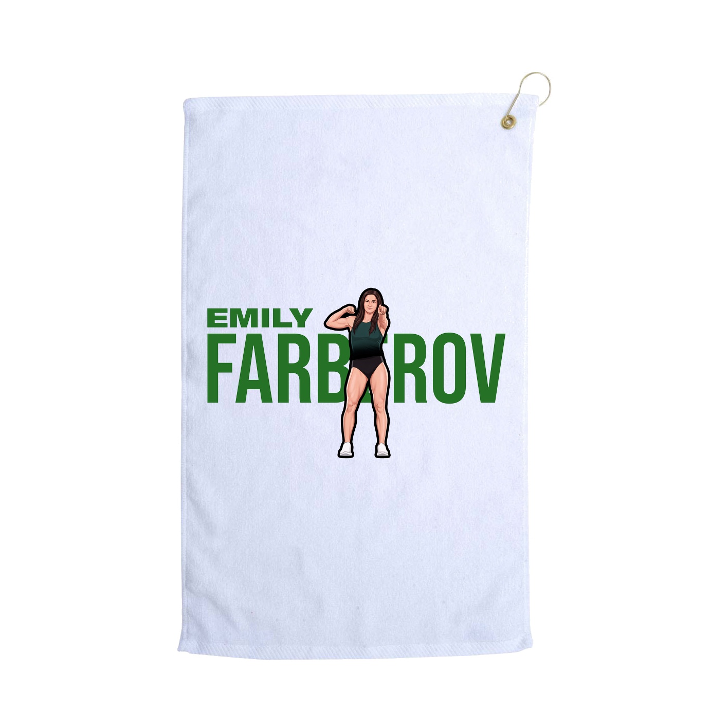 Golf Towel — Player Name in White