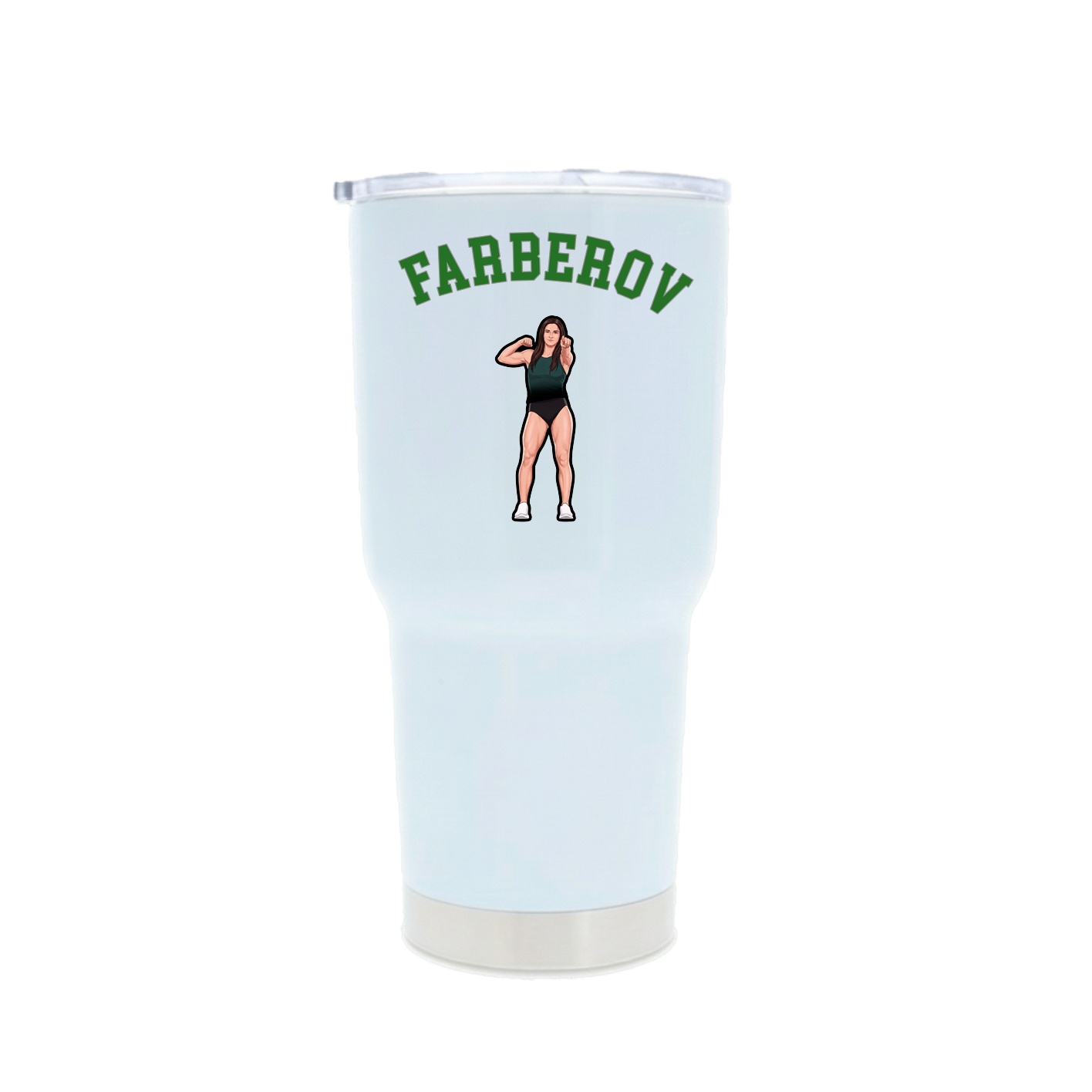30oz Stainless Steel Tumbler — Shirsey Arch in White