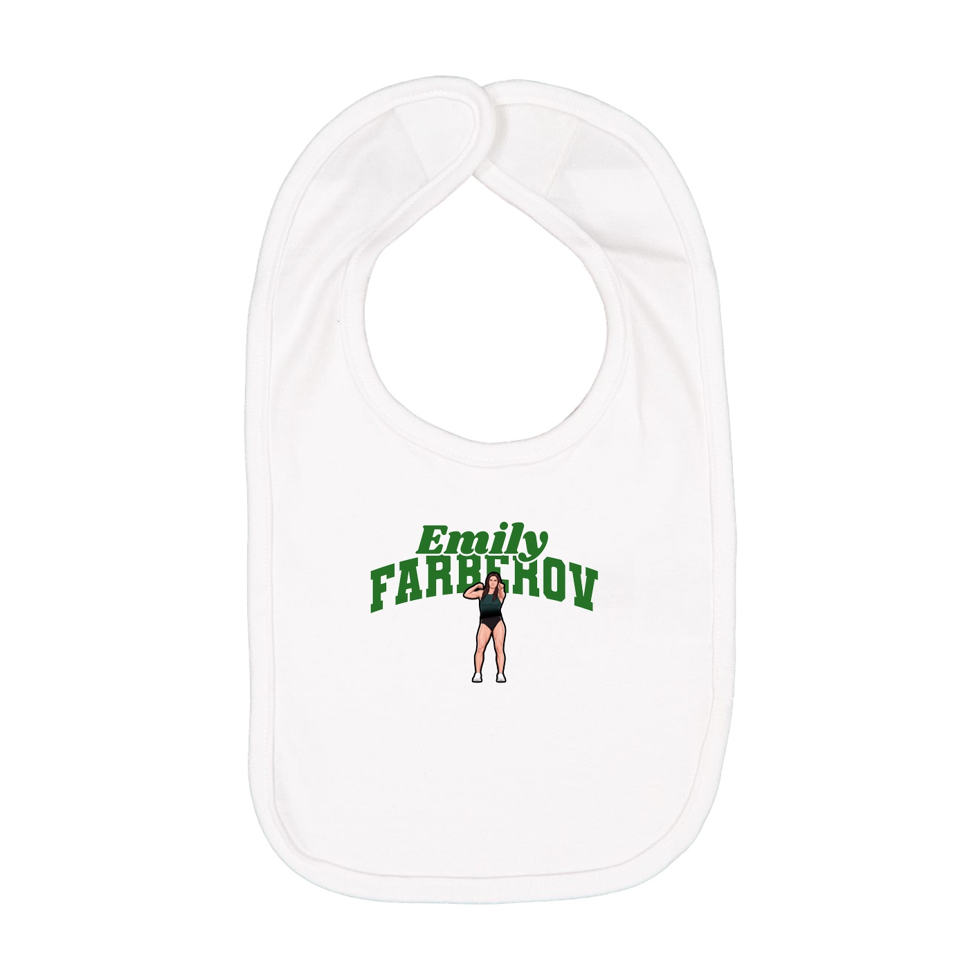 Infant Bib — Signature Arch in White