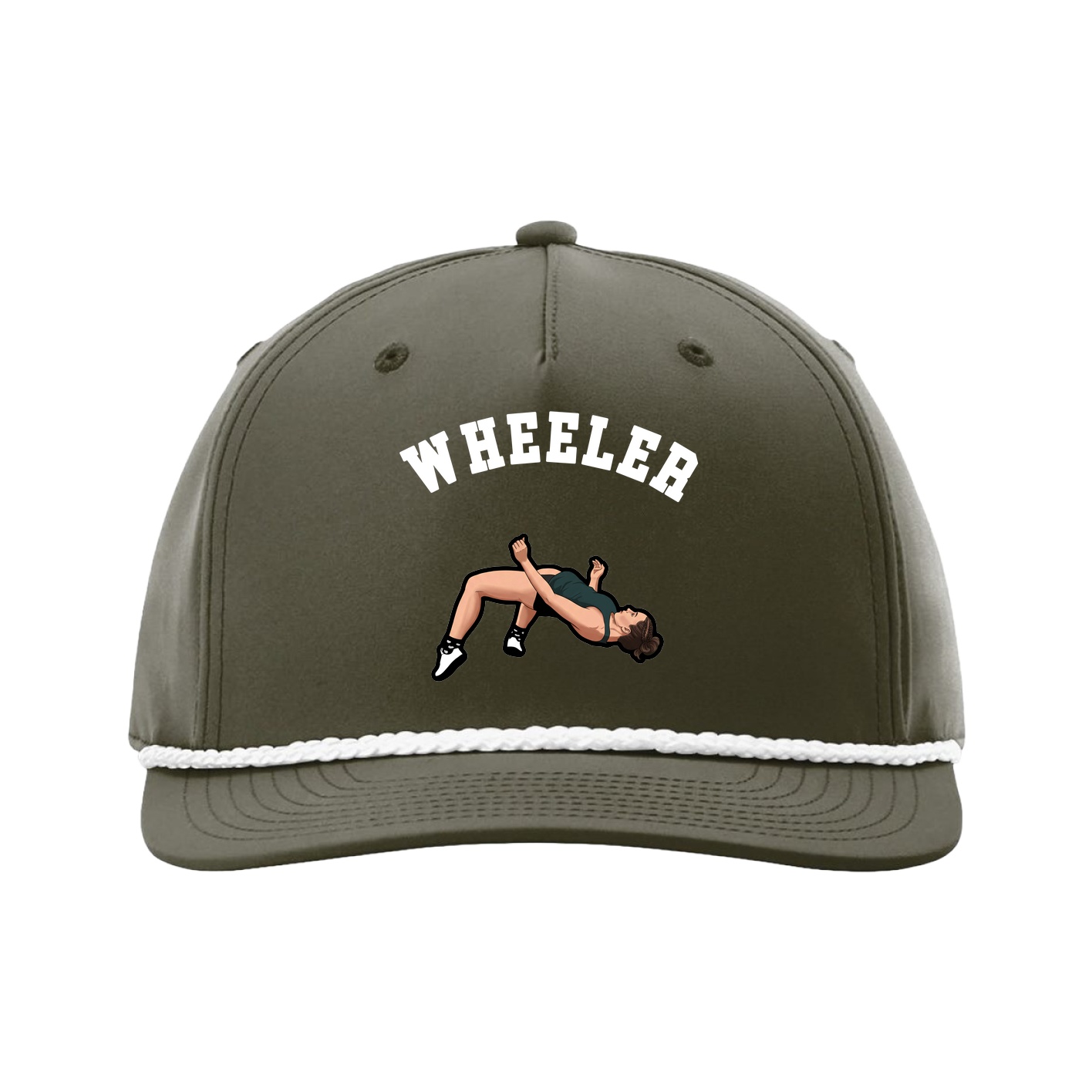 Five-Panel Classic Rope Cap — Shirsey Arch in Green
