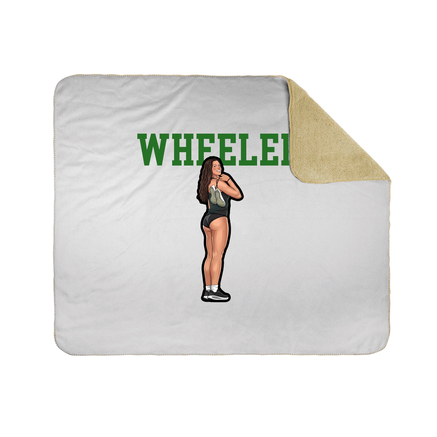 Throw Blanket — Shirsey in White