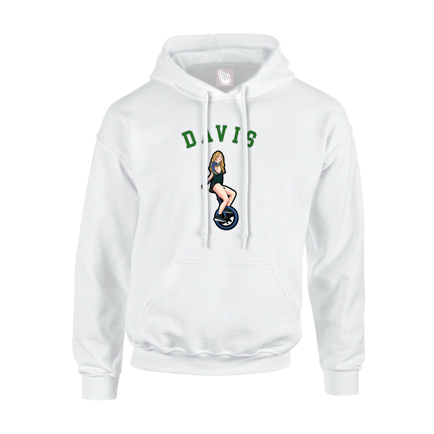 Youth Hoodie — Shirsey Arch in White