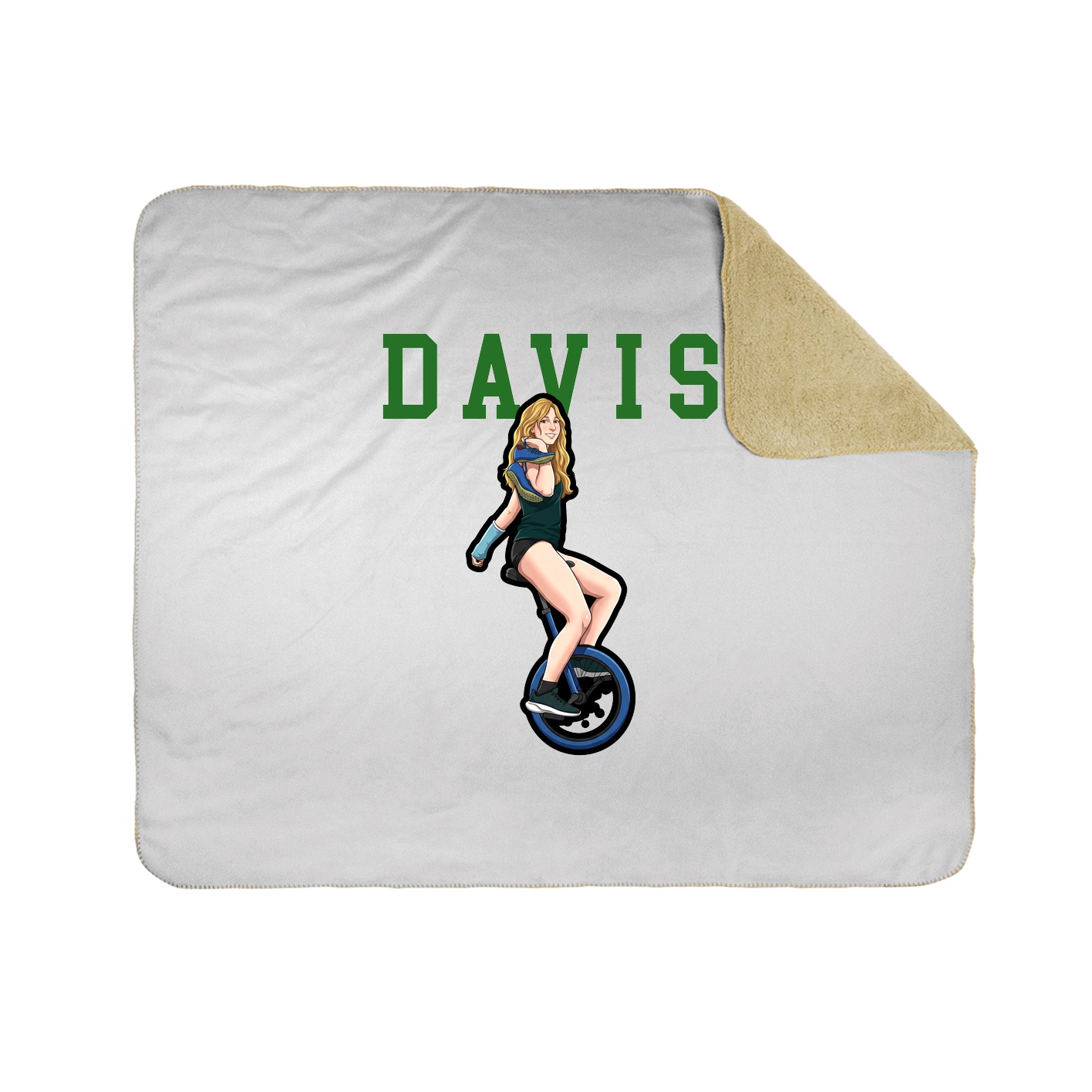 Throw Blanket — Shirsey in White