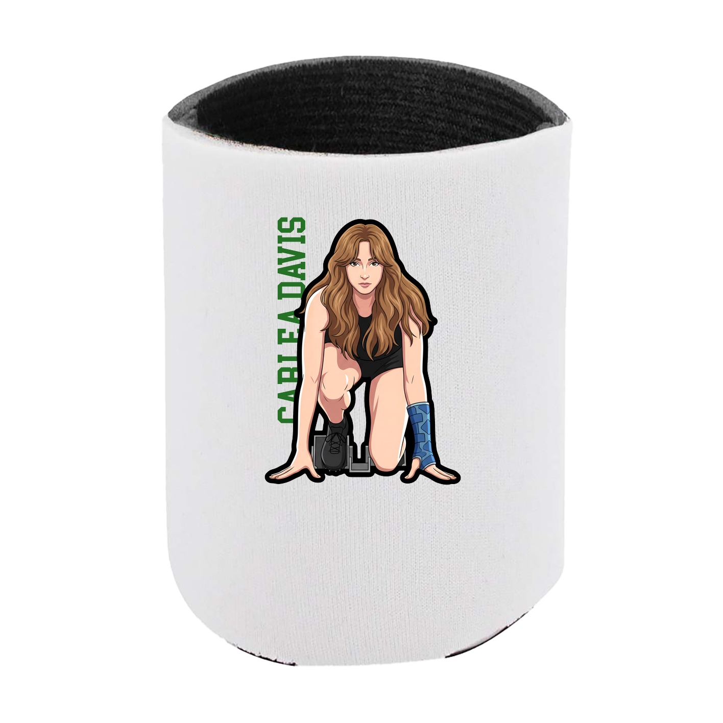 Can Holder — Name Vertical in White