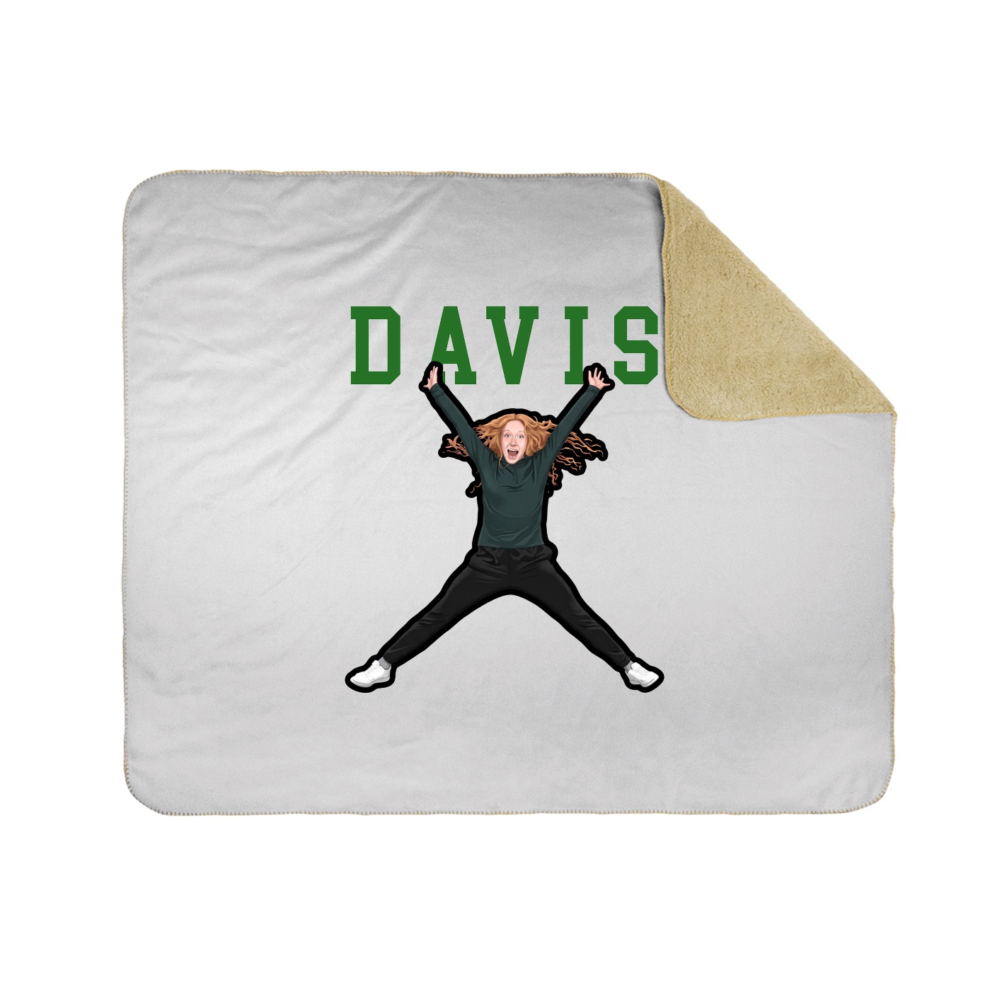 Throw Blanket — Shirsey in White