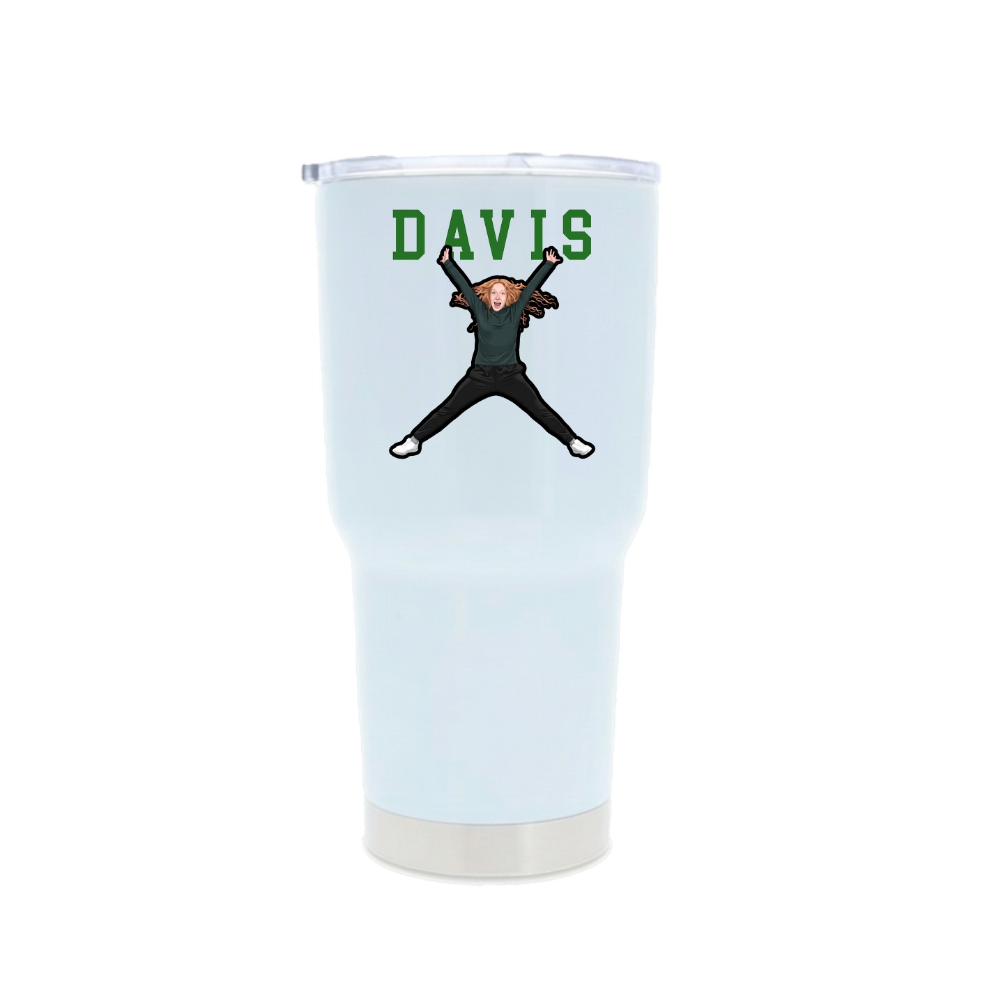 30oz Stainless Steel Tumbler — Shirsey in White