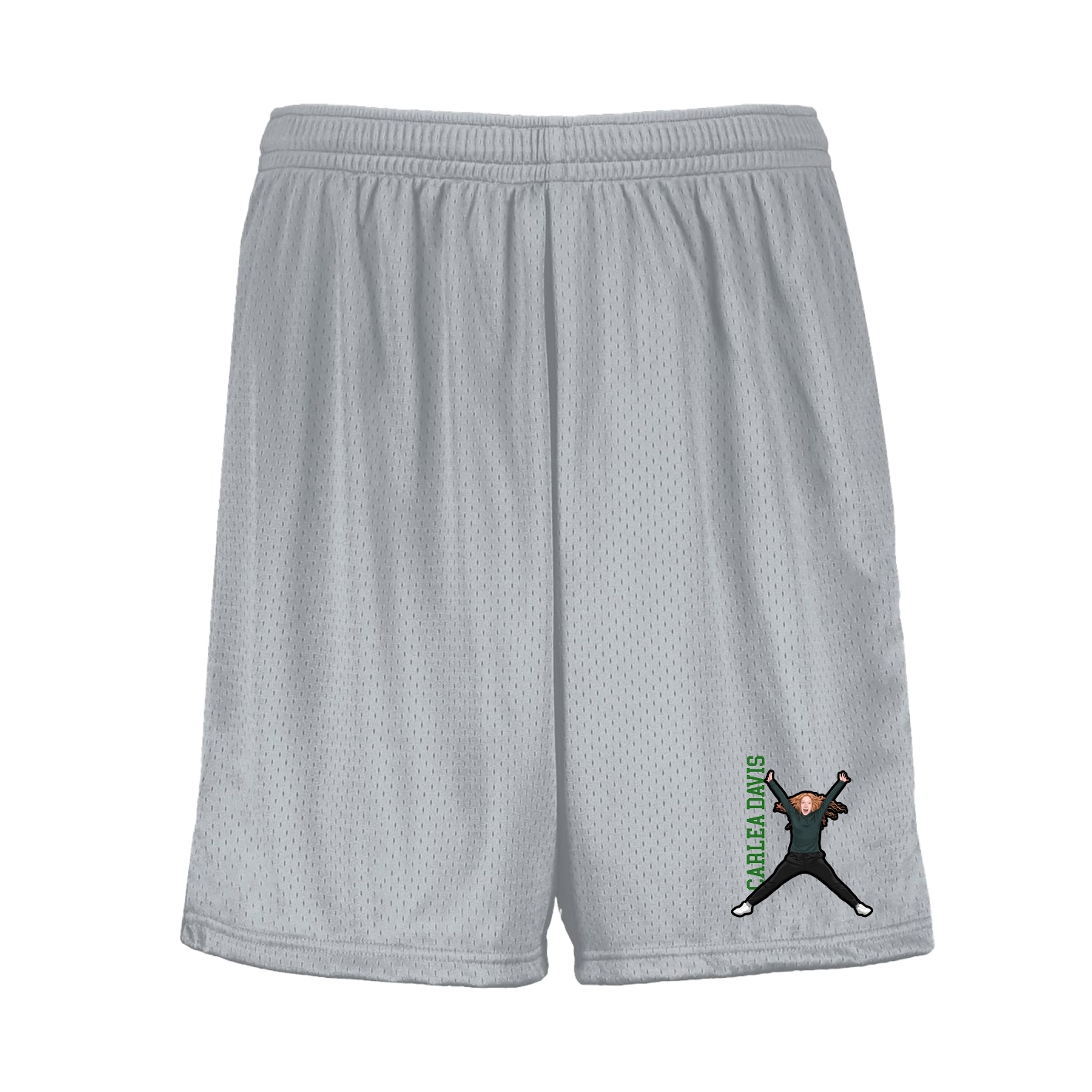 Shorts — Name Vertical in Silver