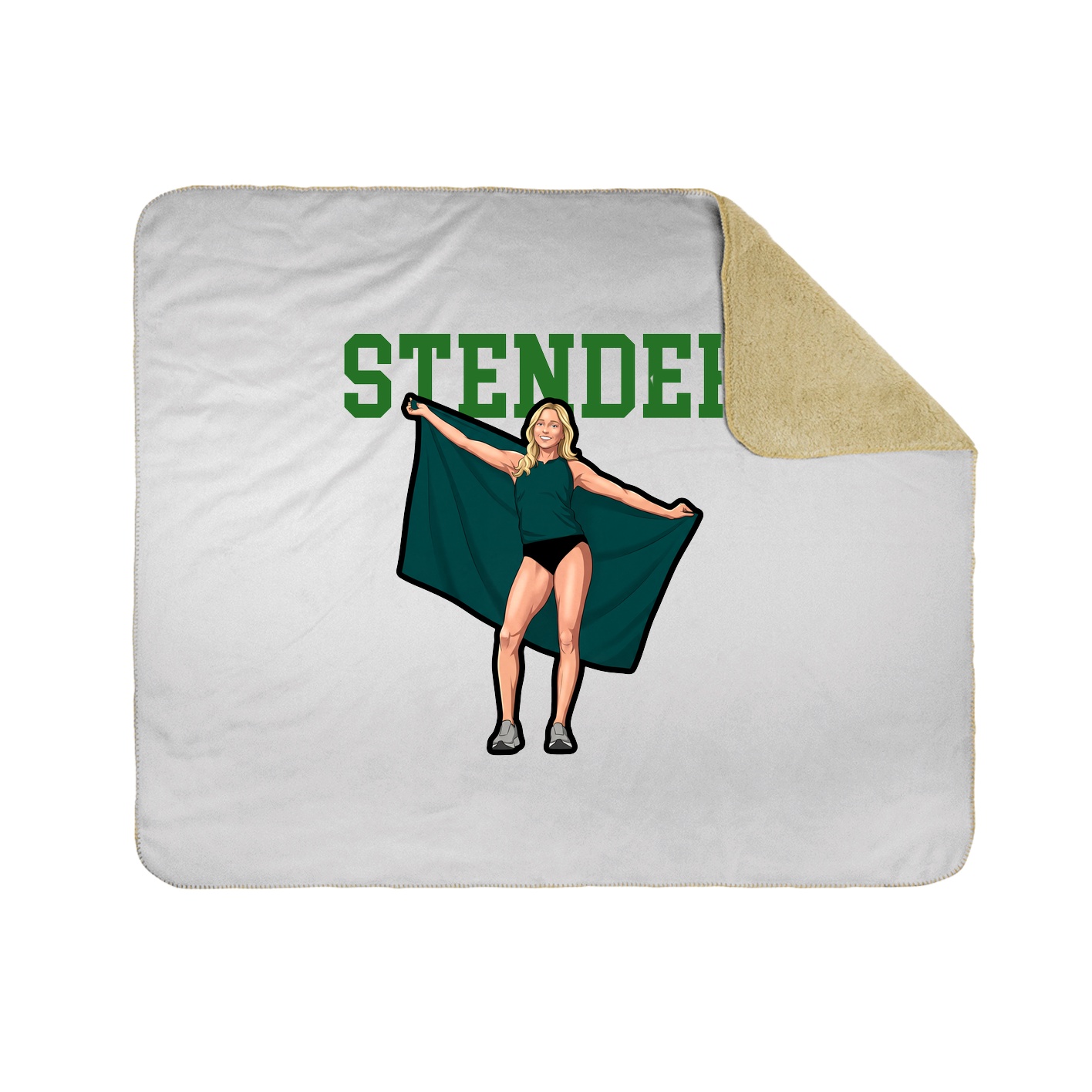 Throw Blanket — Shirsey in White