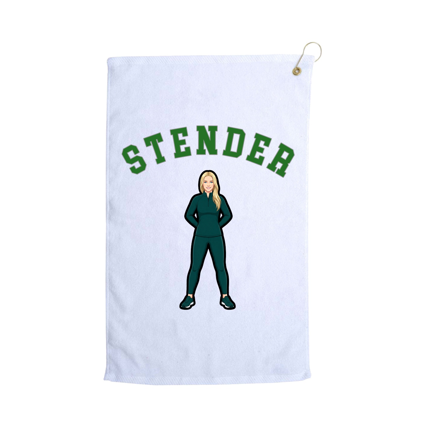 Golf Towel — Shirsey Arch in White