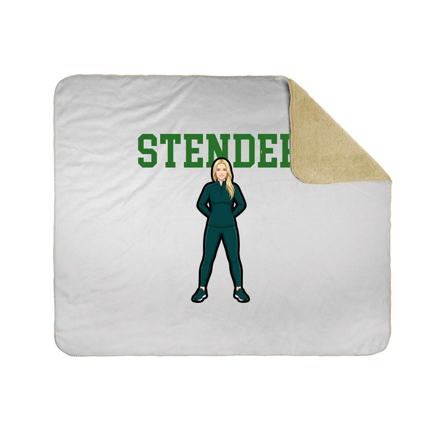 Throw Blanket — Shirsey in White