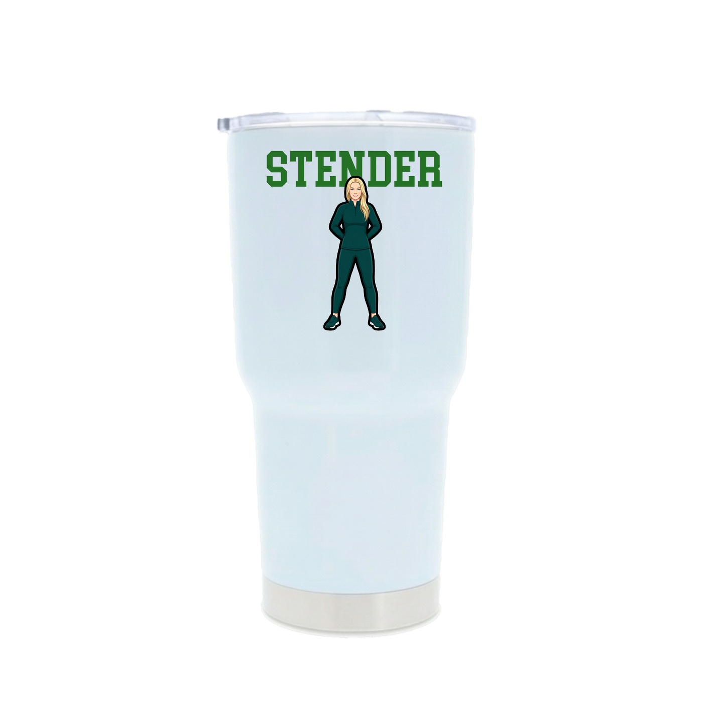 30oz Stainless Steel Tumbler — Shirsey in White