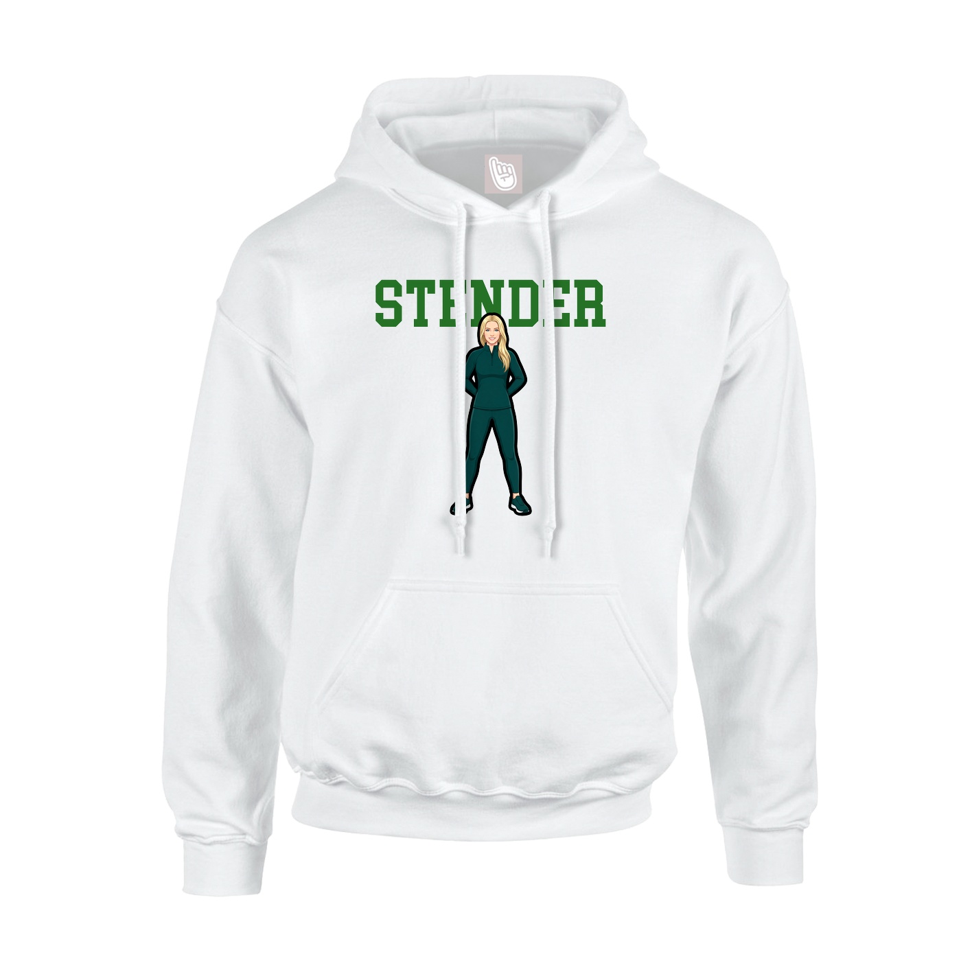 Hoodie — Shirsey in White