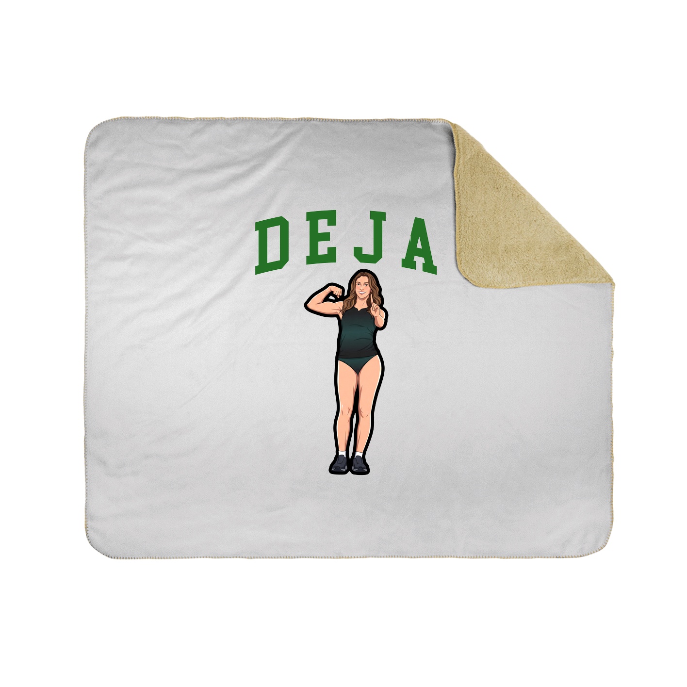Throw Blanket — Shirsey in White
