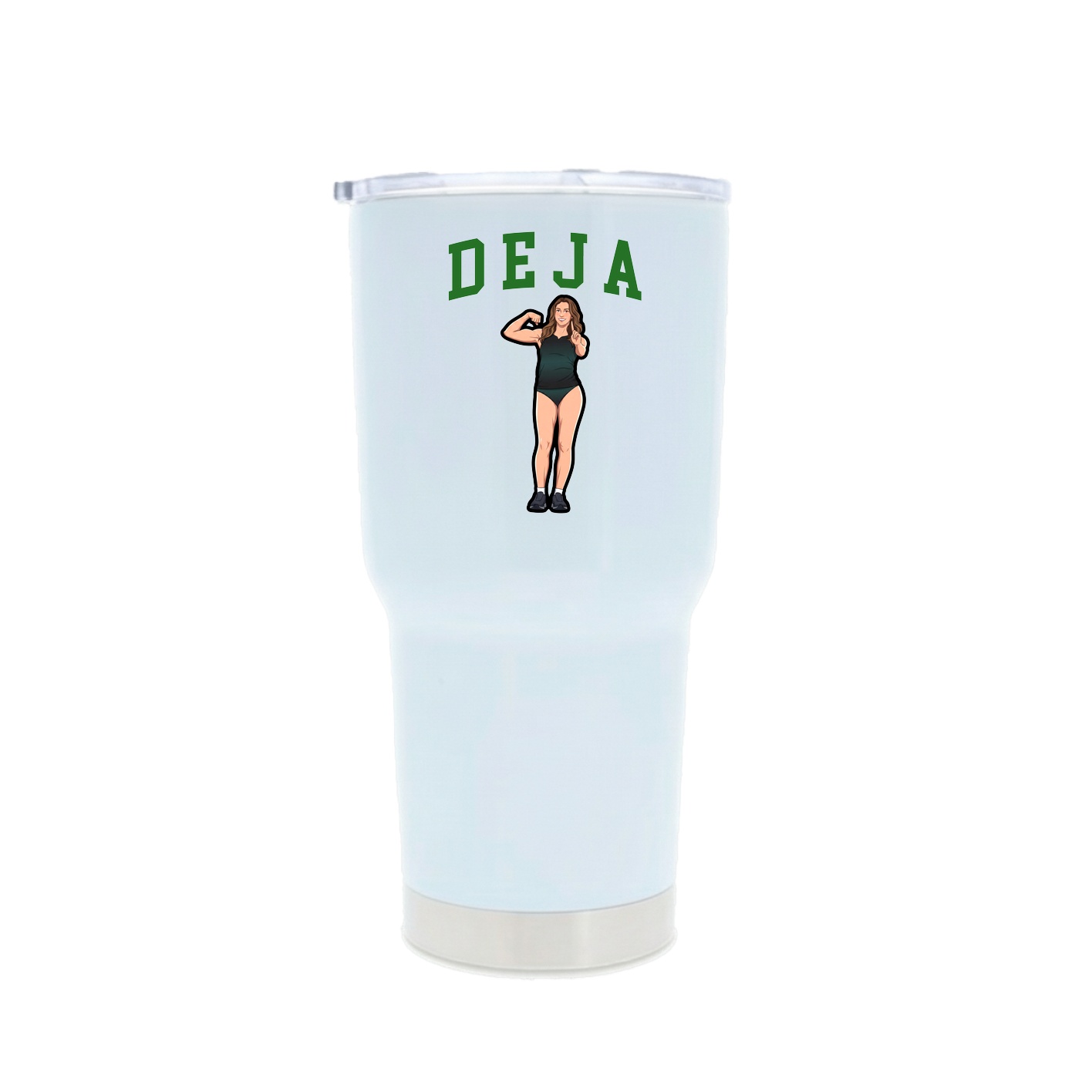 30oz Stainless Steel Tumbler — Shirsey in White