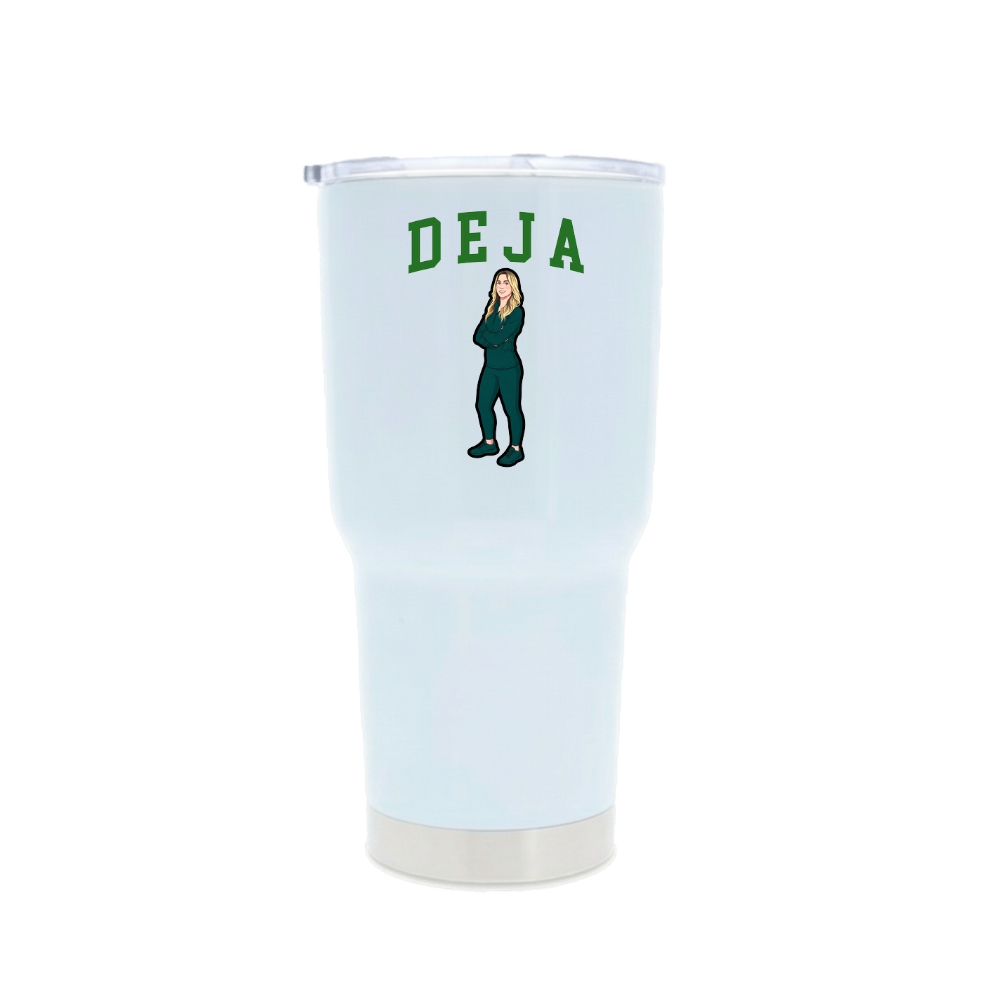 30oz Stainless Steel Tumbler — Shirsey in White