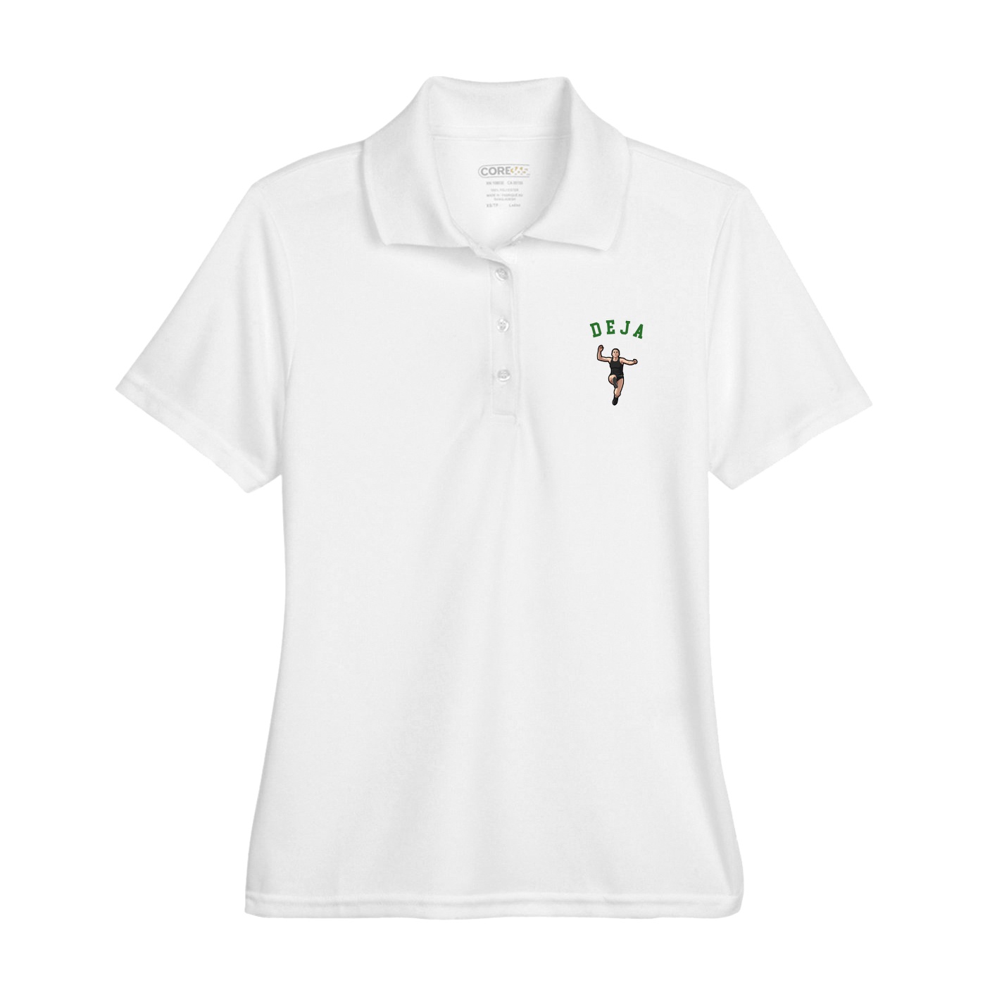 Womens Performance Polo — Shirsey Arch in White