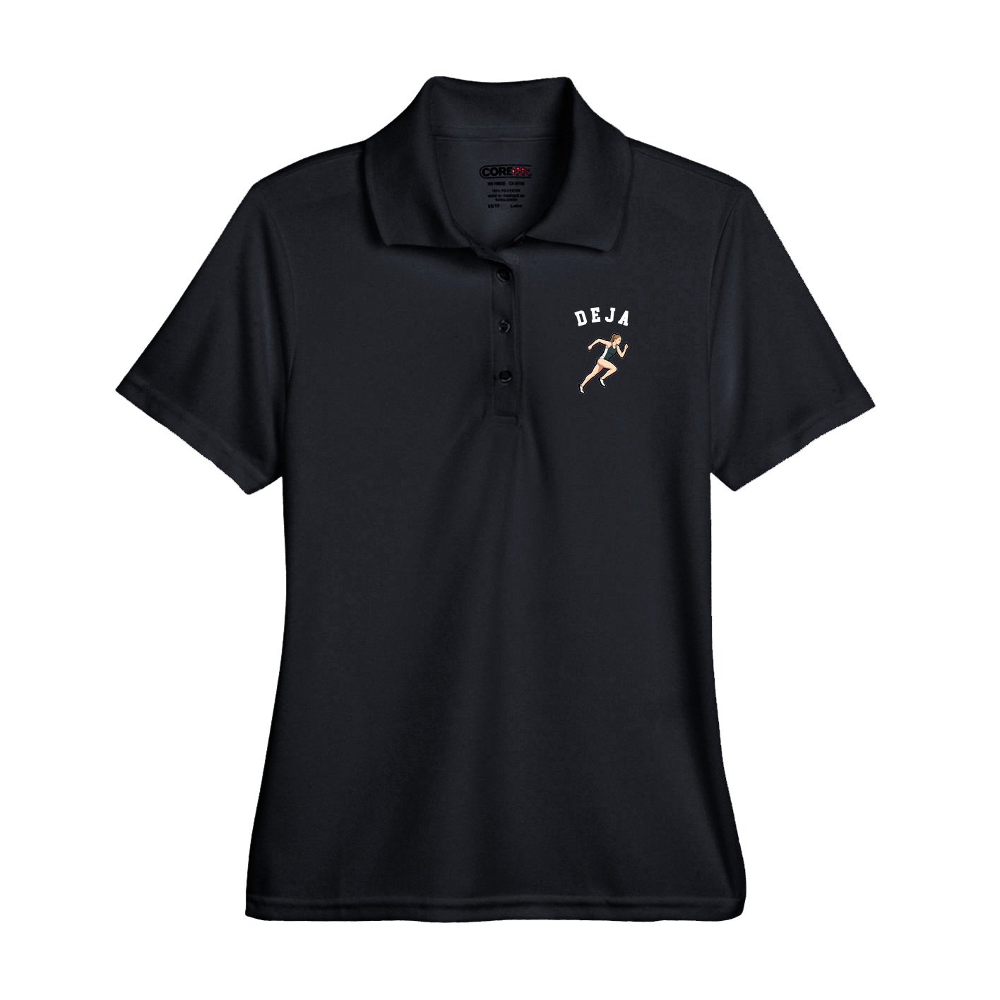 Performance Polo — Shirsey Arch in Black